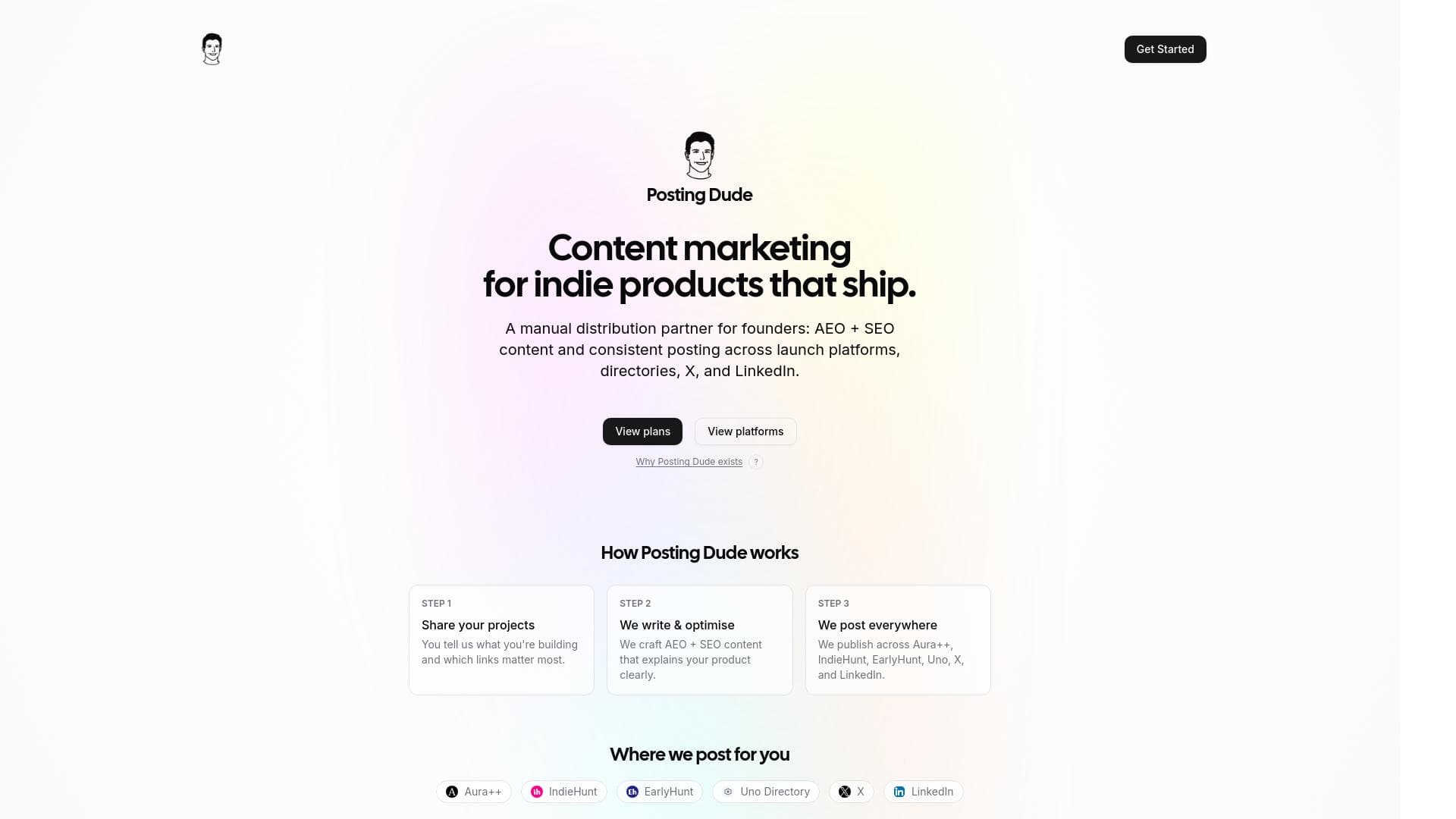 Posting Dude screenshot 1