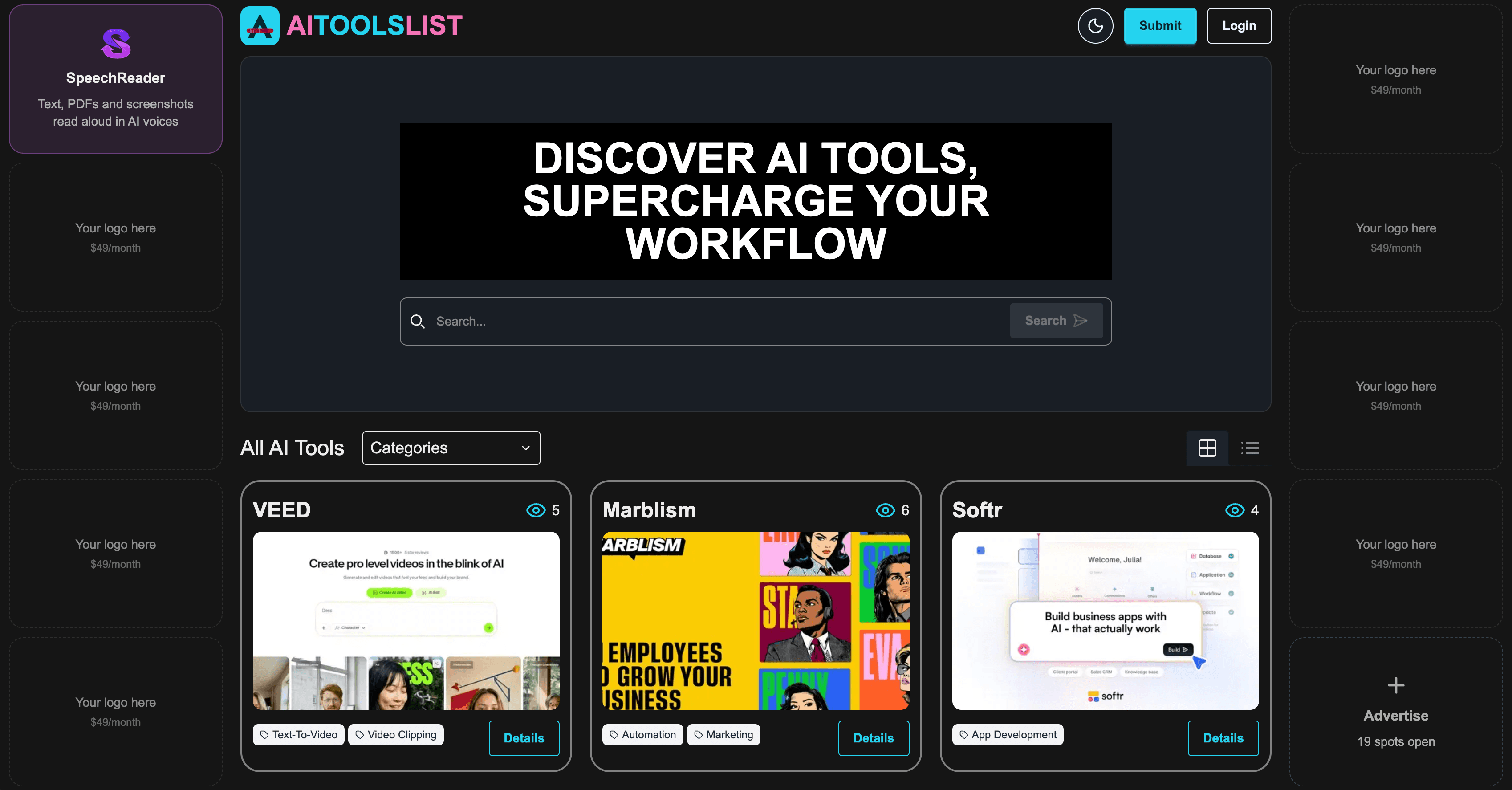 AI Tools List screenshot 1