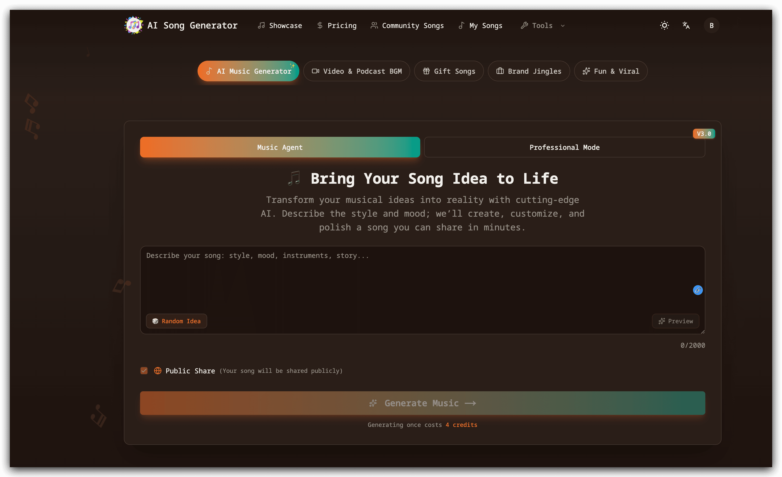 AI Song Generator screenshot 1