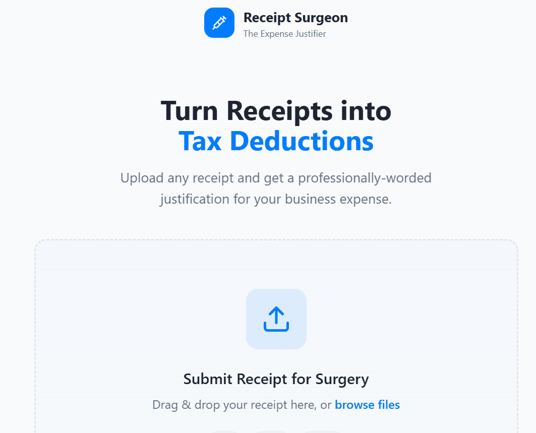 Receipt Surgeon screenshot 1