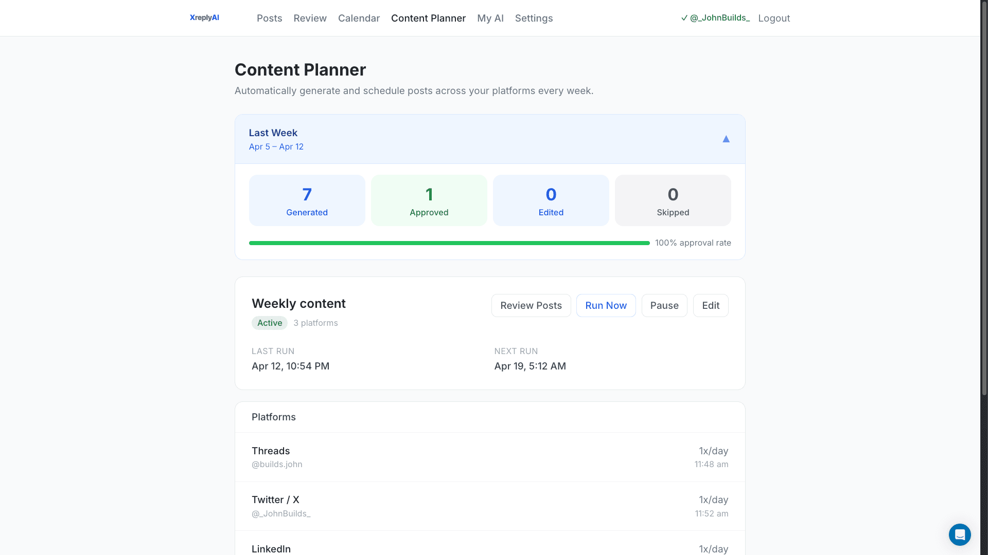 XreplyAI screenshot 1