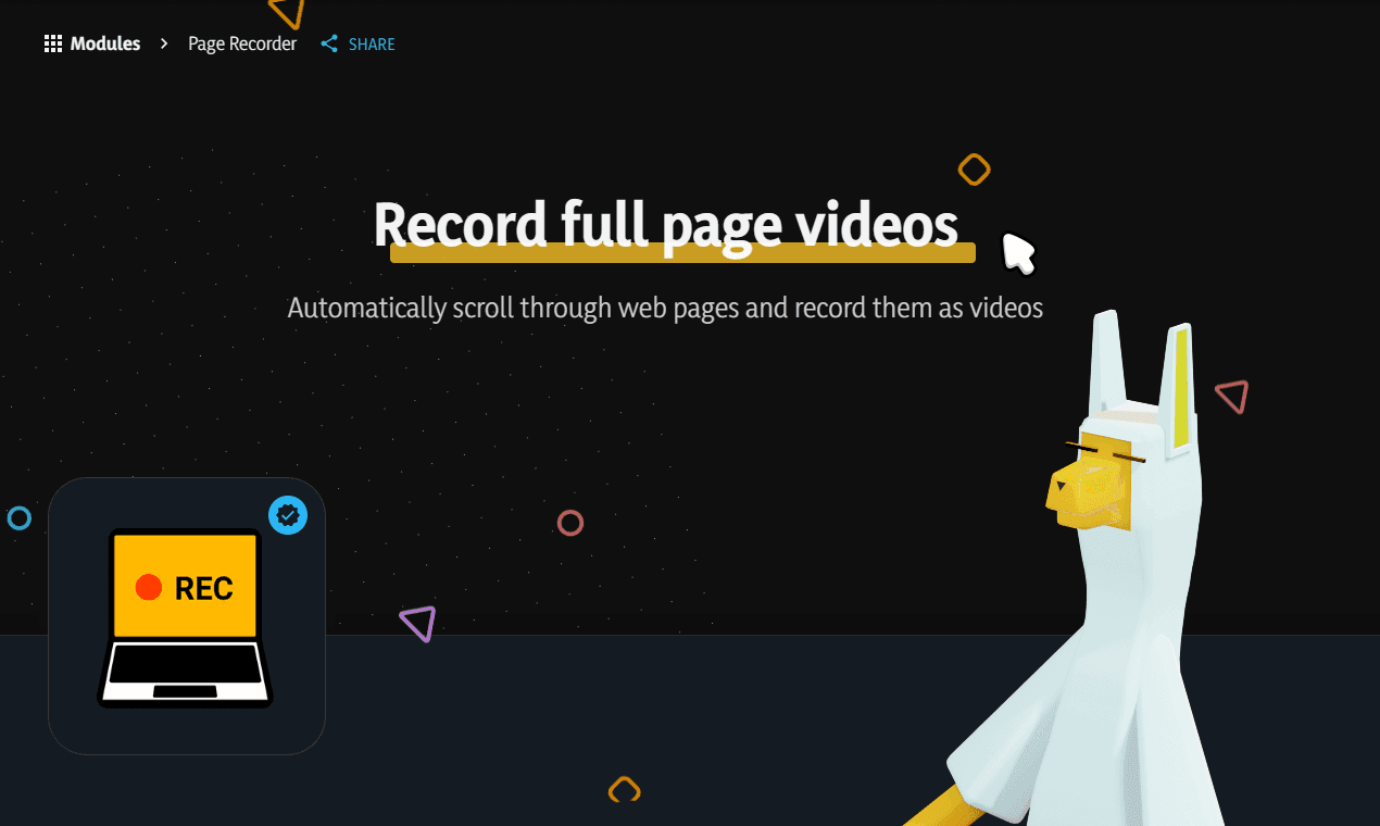 Website Recorder screenshot 1