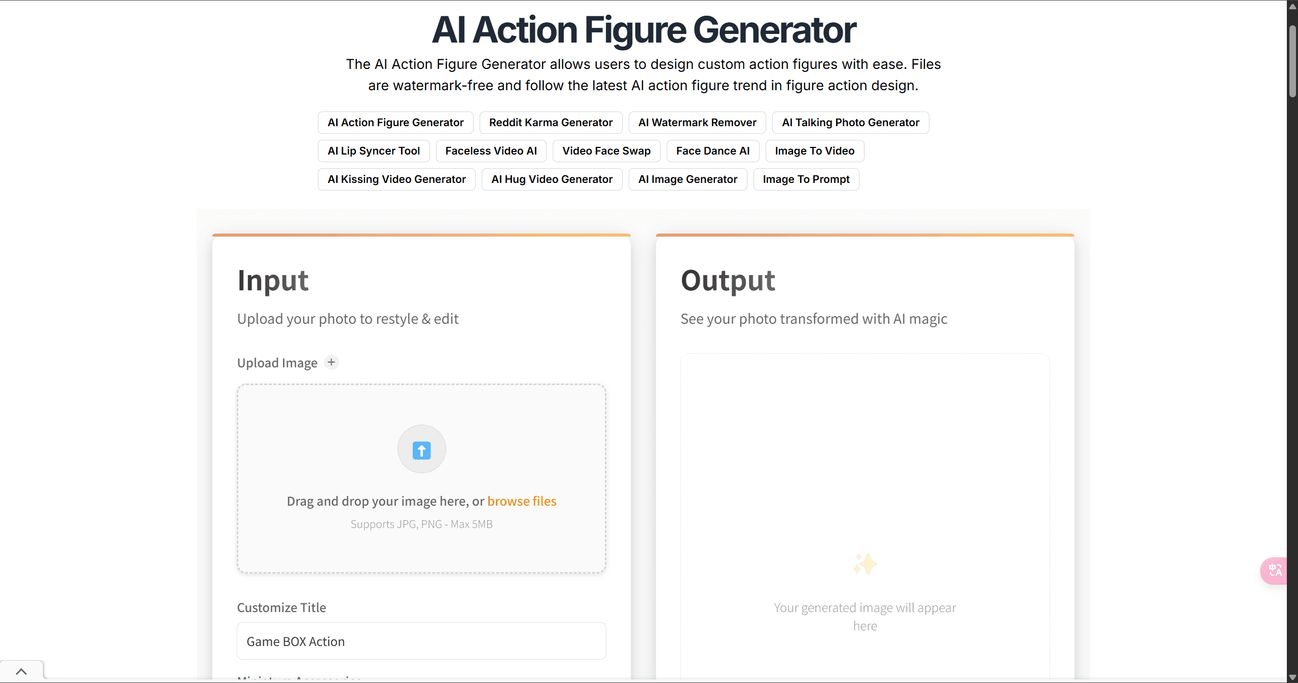 AI Action Figure Generator screenshot 1