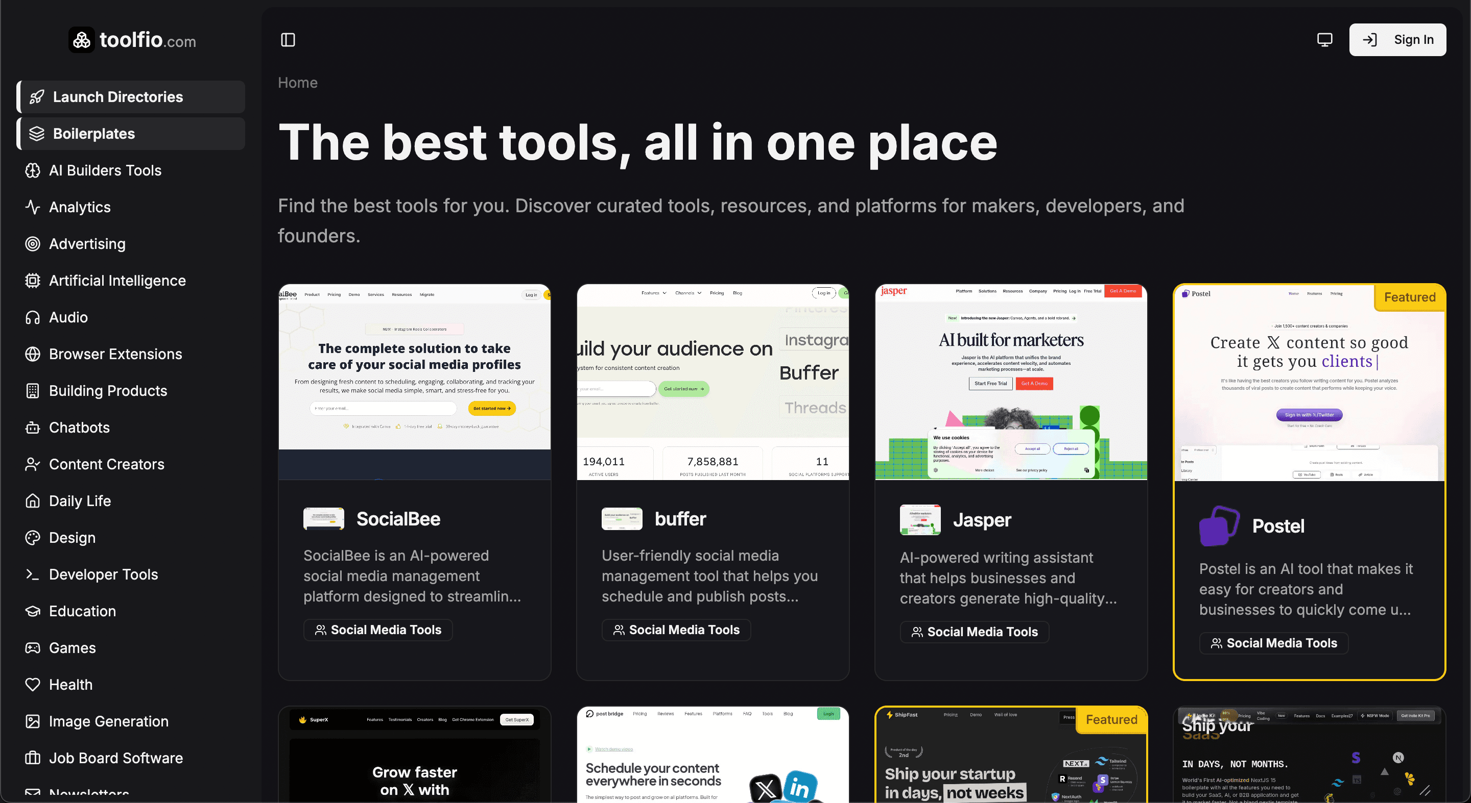 ToolFio screenshot 1