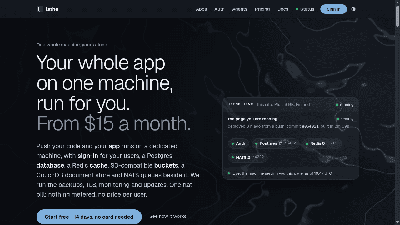 Lathe screenshot 1