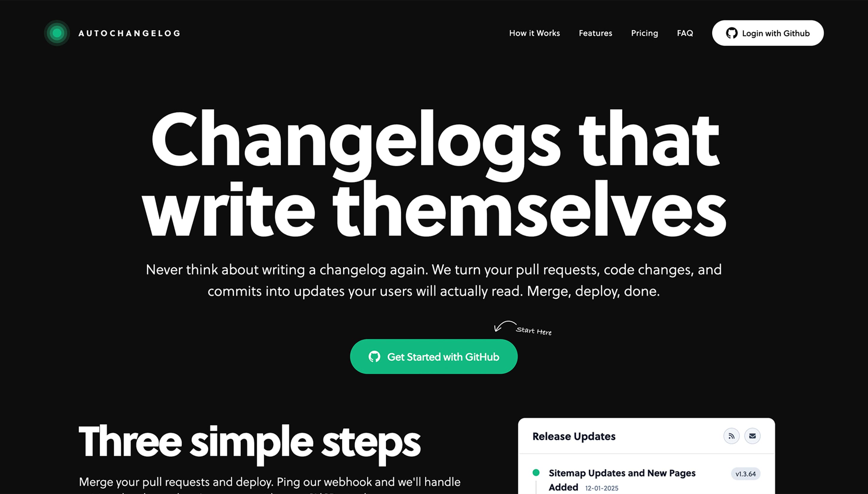 AutoChangelog screenshot 1