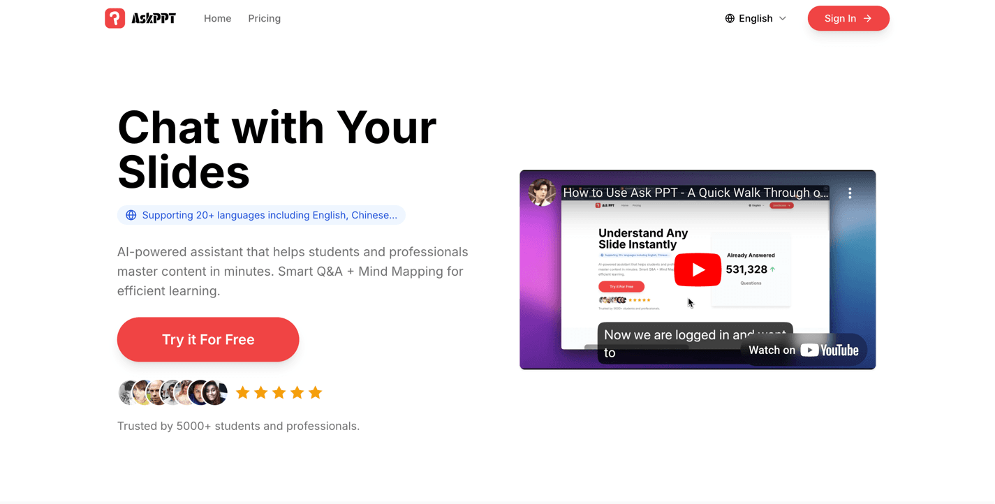 AskPPT screenshot 1