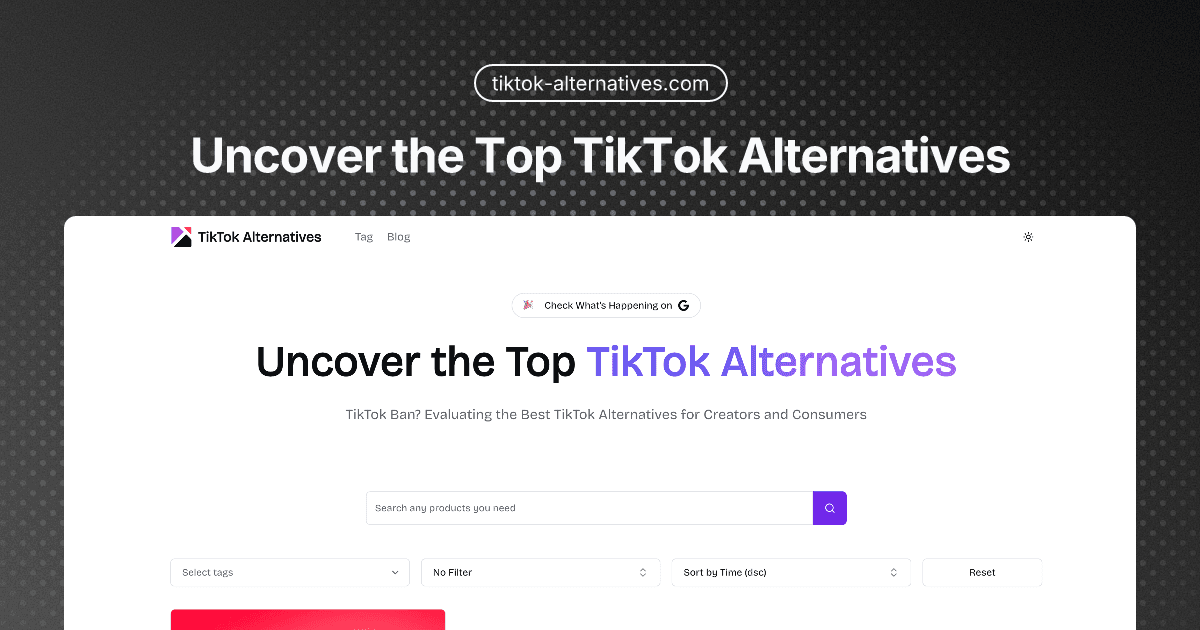 TikTok Alternatives screenshot 1