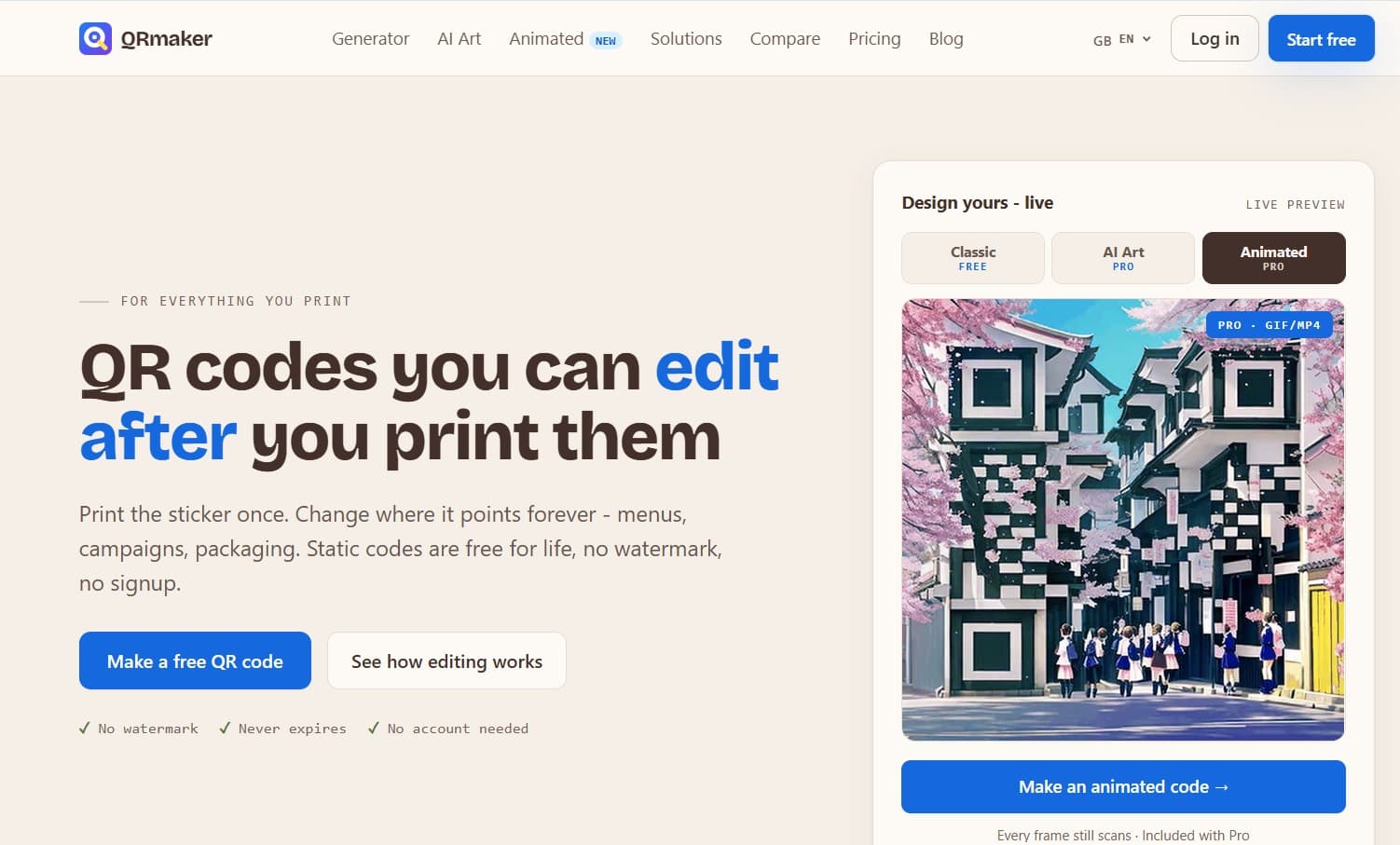 Qrmkr.io screenshot 1