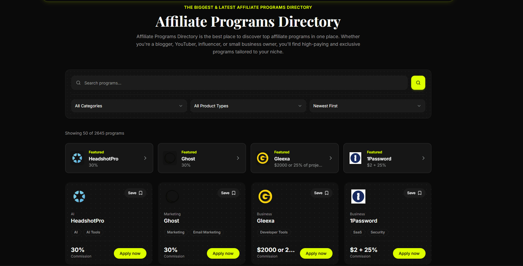 Affiliate Vault screenshot 1