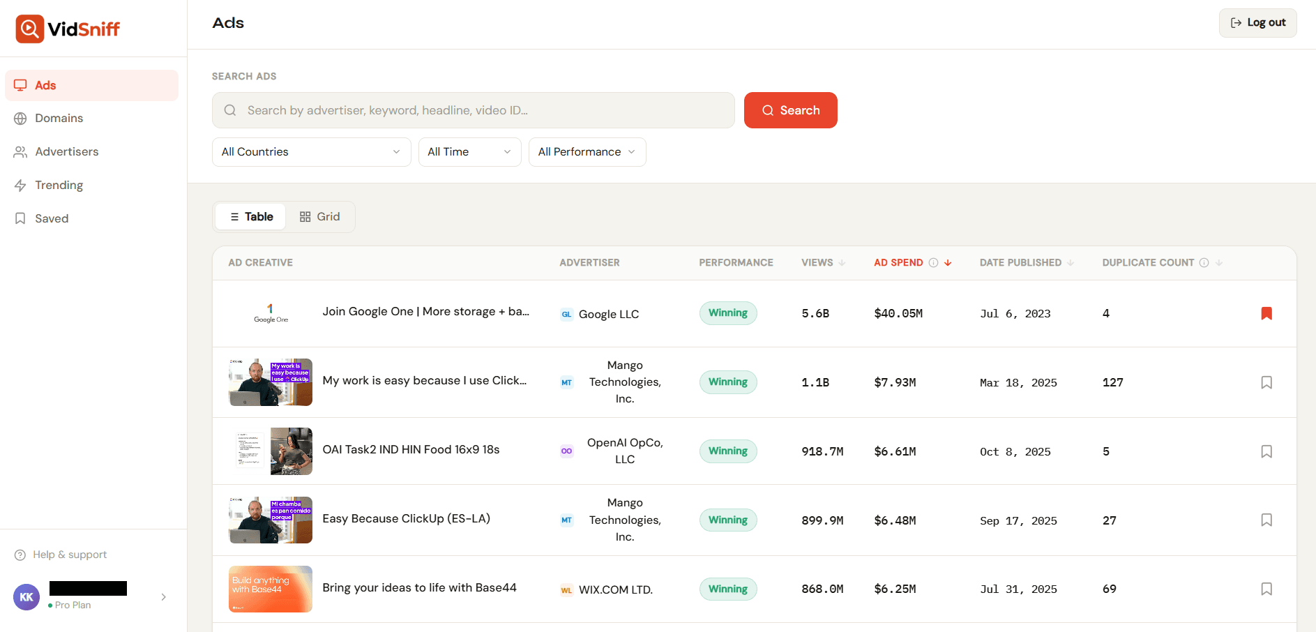 VidSniff screenshot 1