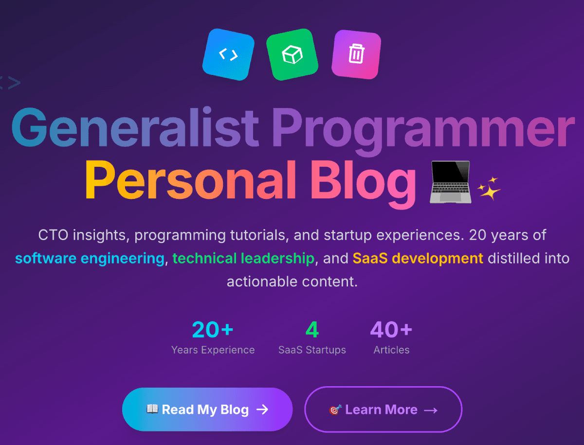 Generalist Programmer screenshot 1
