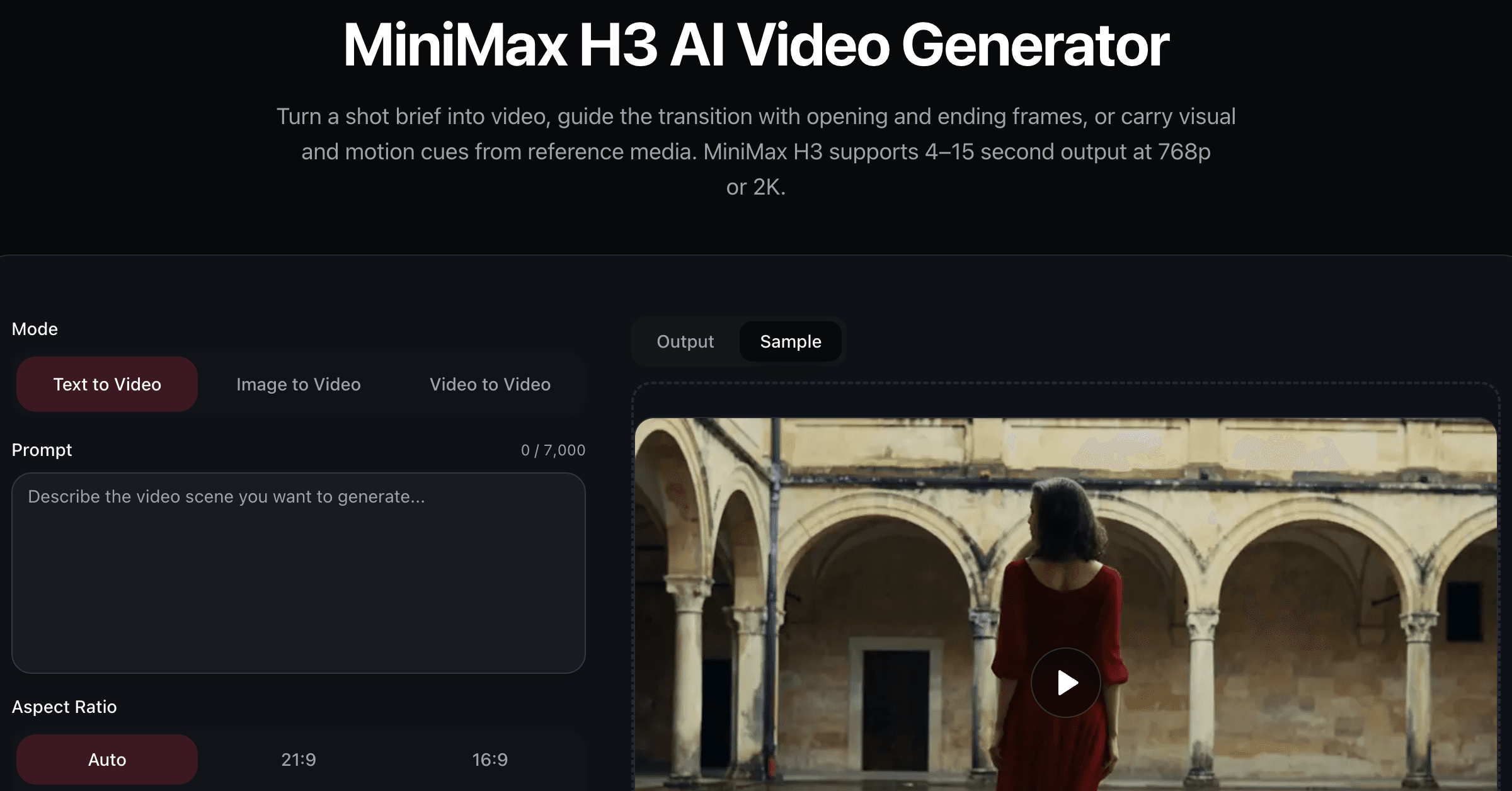 Max H3 - MiniMax H3 Max AI Video Generat screenshot 1