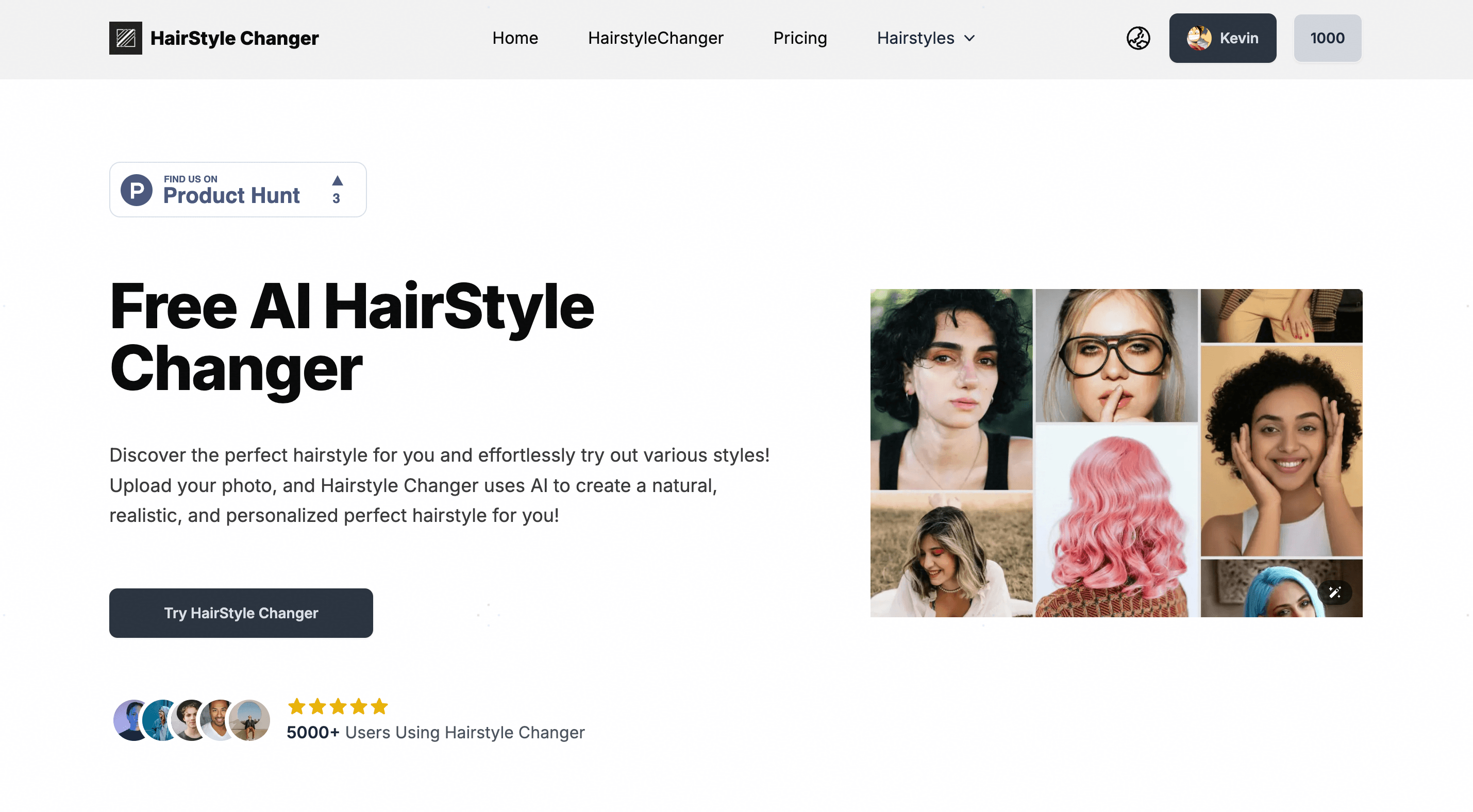 hairstyle changer screenshot 1