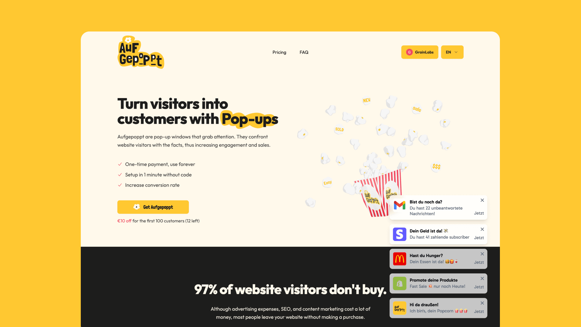 Aufgepoppt screenshot 1