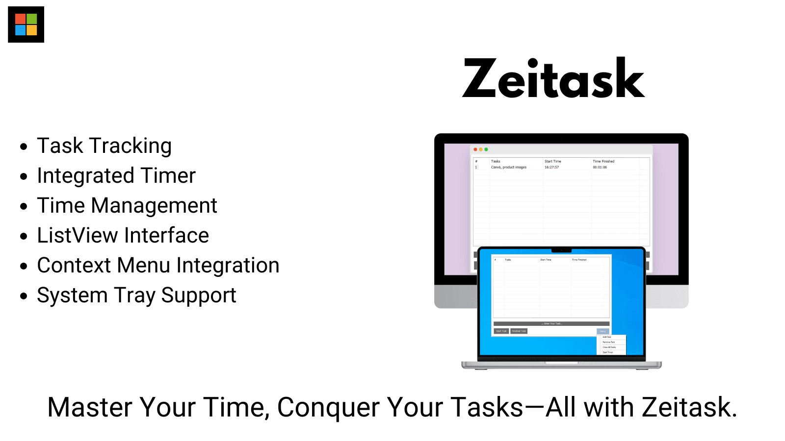 Zeitask screenshot 1
