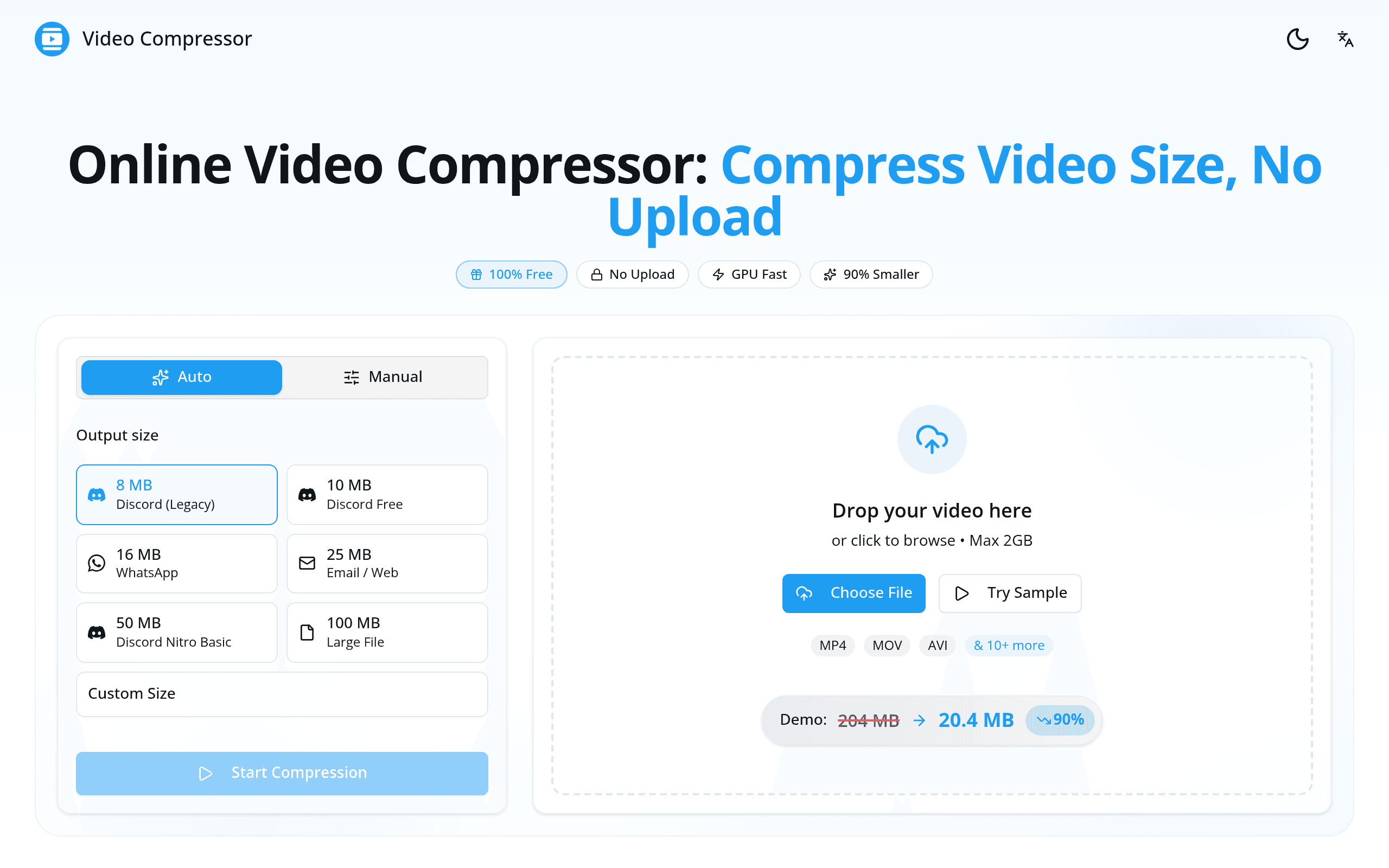 Video Compressor screenshot 1