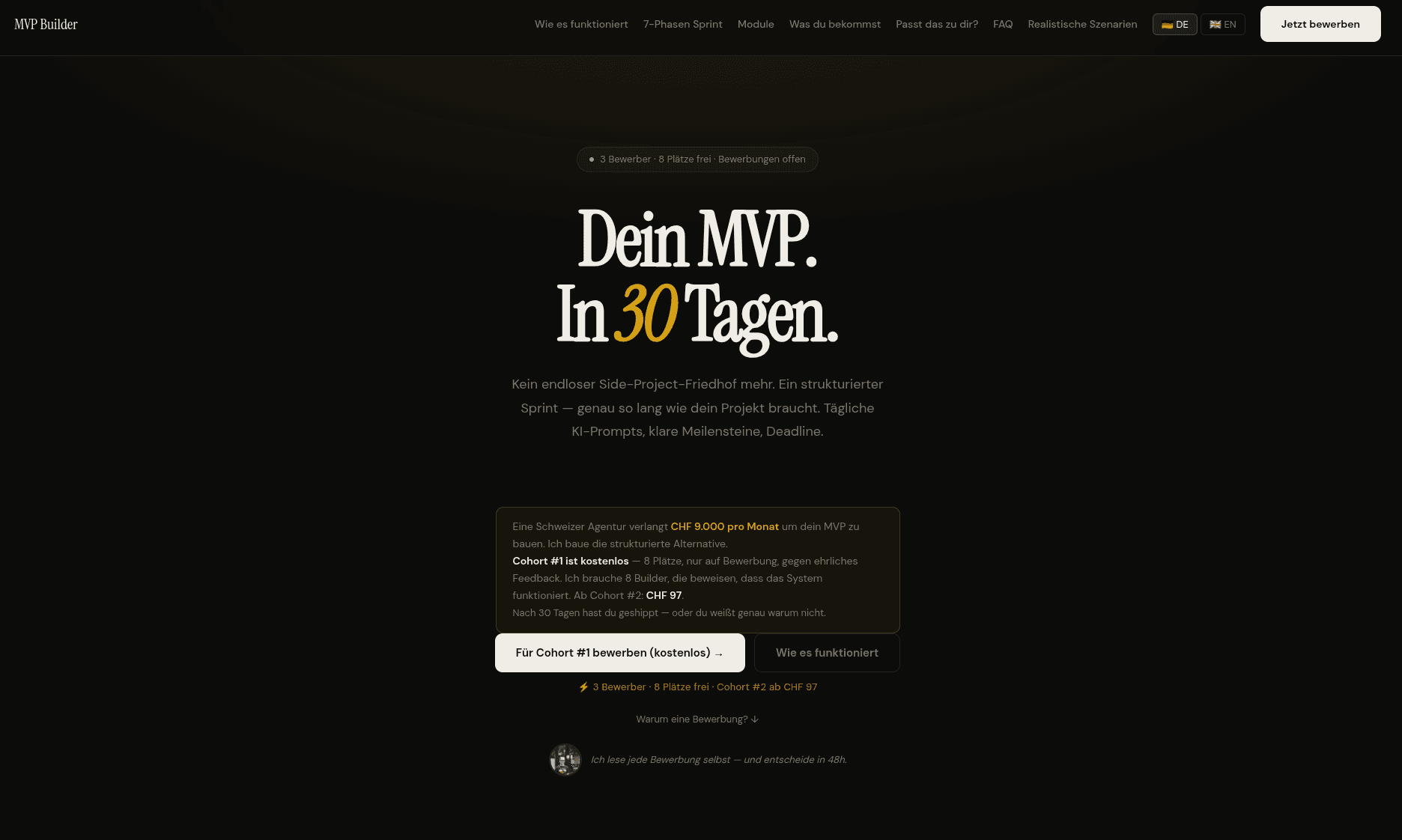 MVP Builder screenshot 1