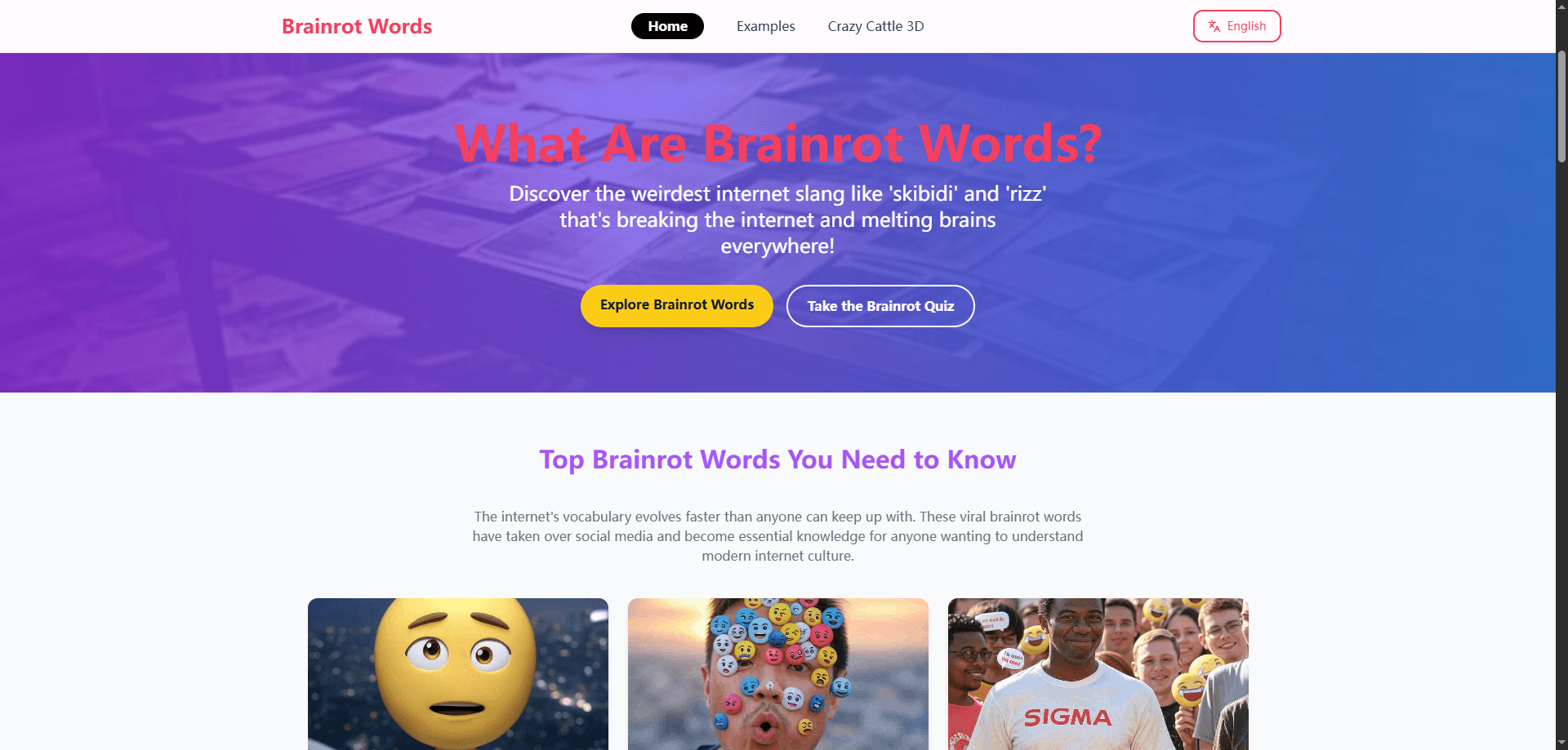 Brainrot Words screenshot 1