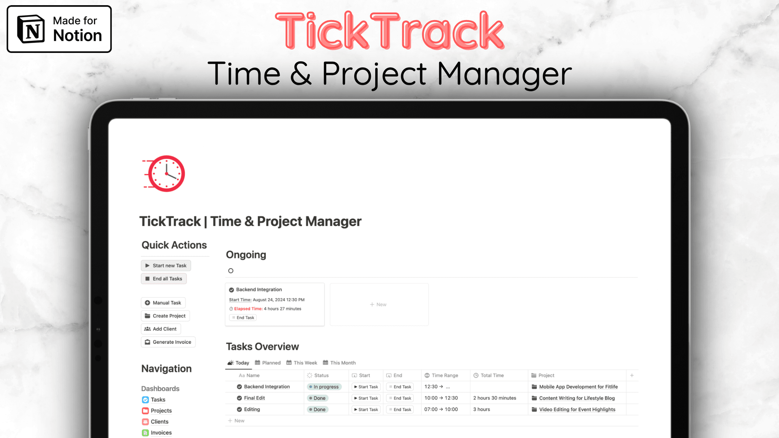 TickTrack screenshot 1