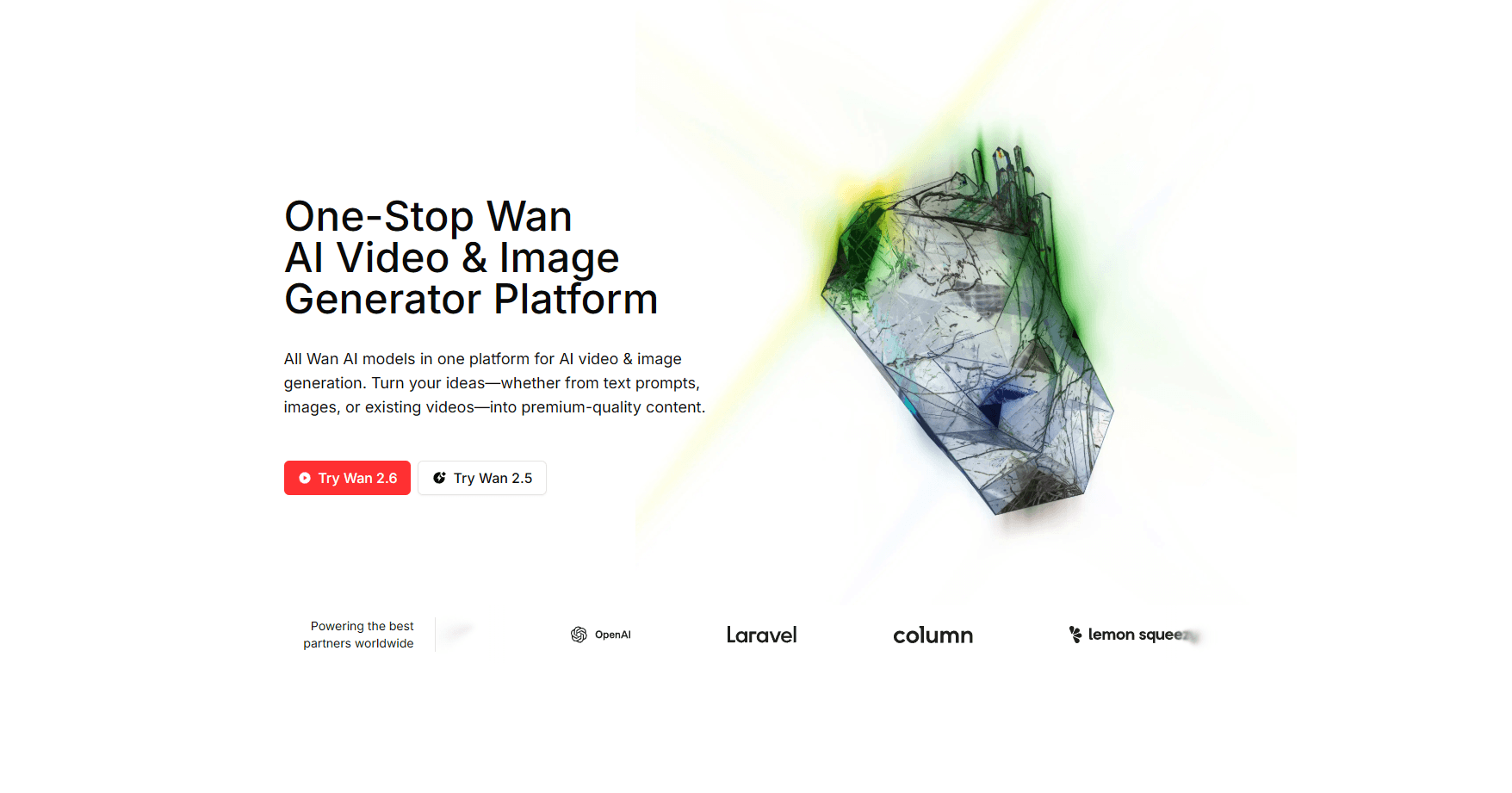 Wan AI Platform screenshot 1