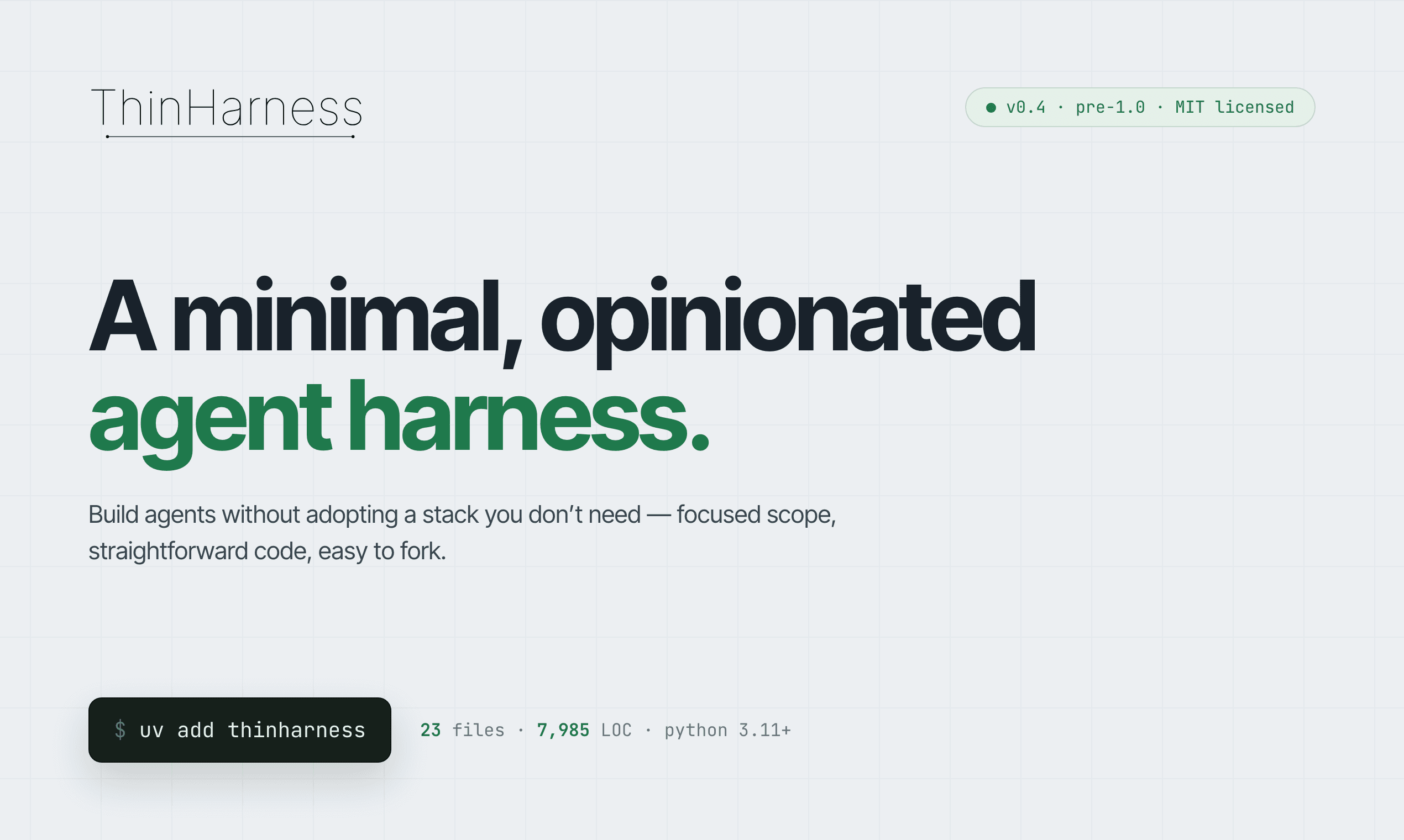 ThinHarness screenshot 1