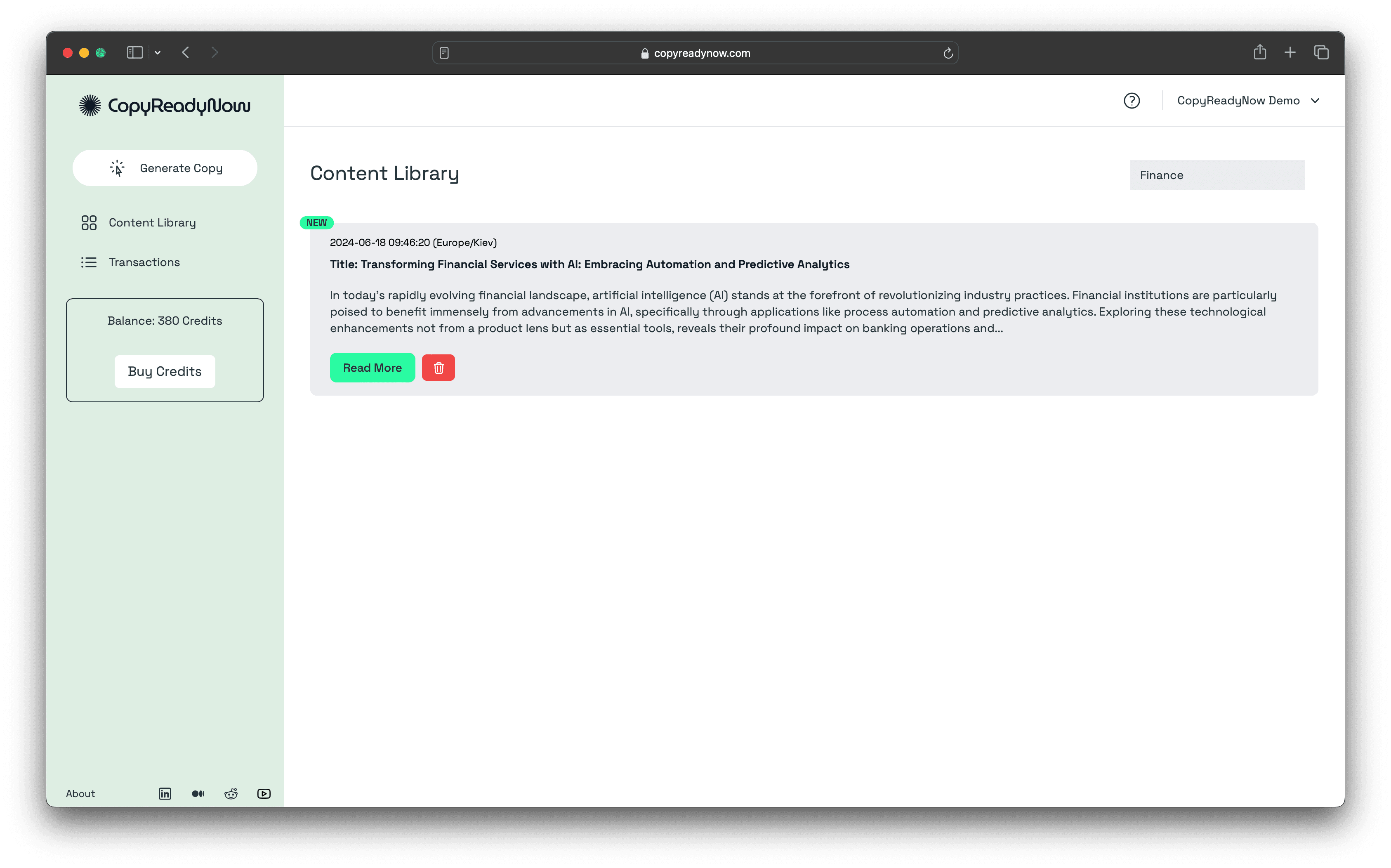 CopyReadyNow screenshot 1