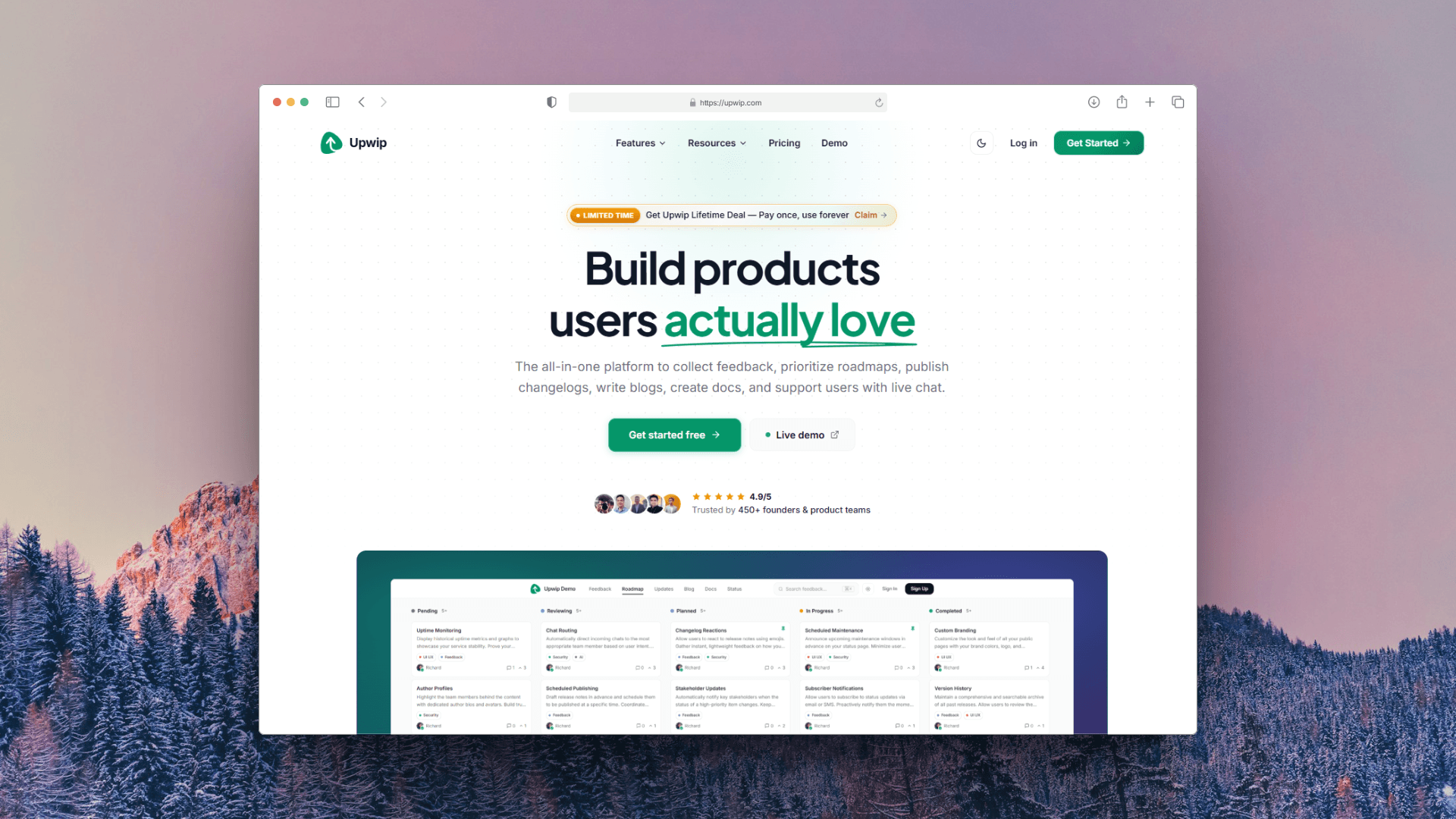 Upwip screenshot 1