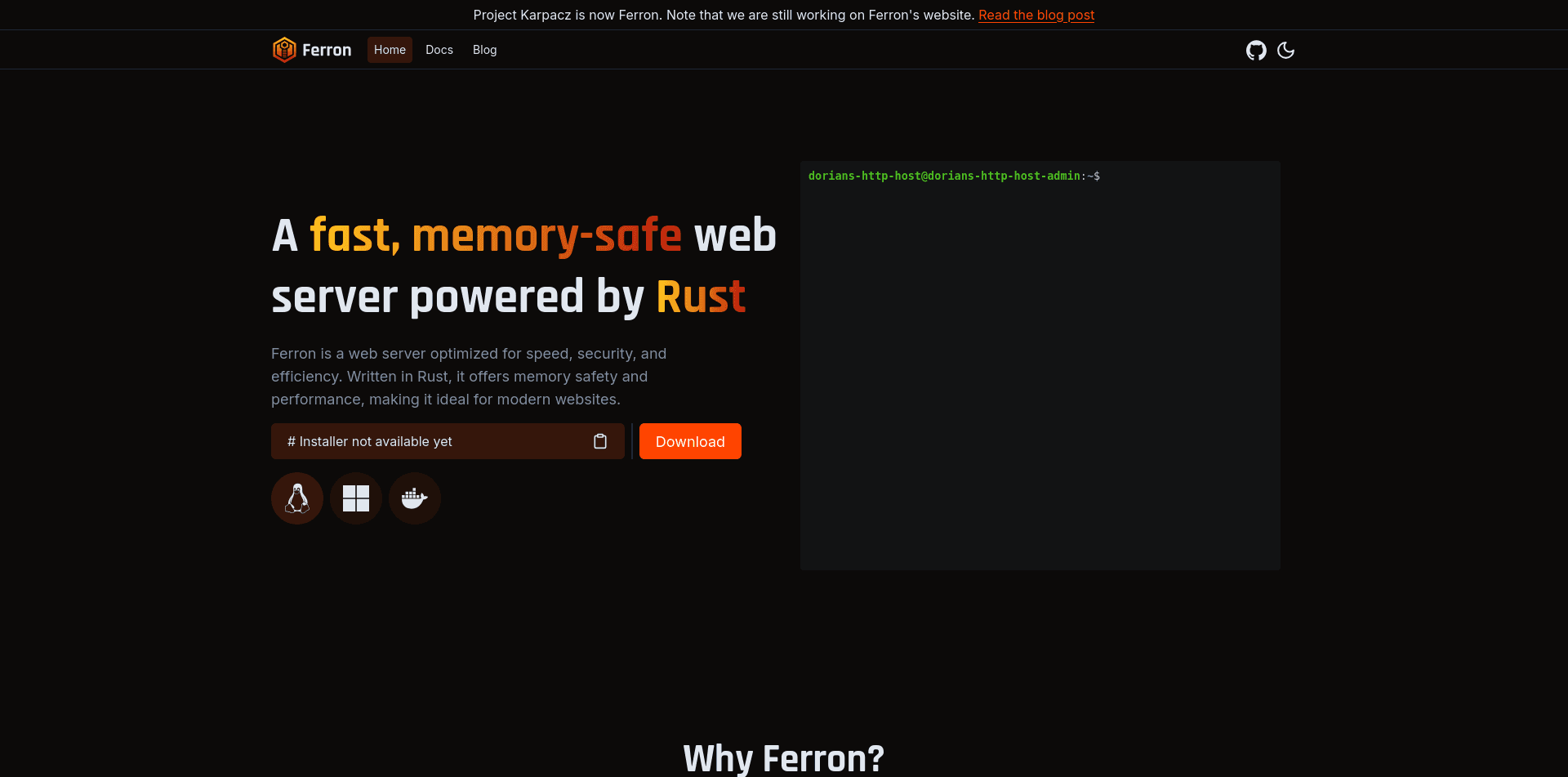 Ferron (beta) screenshot 1