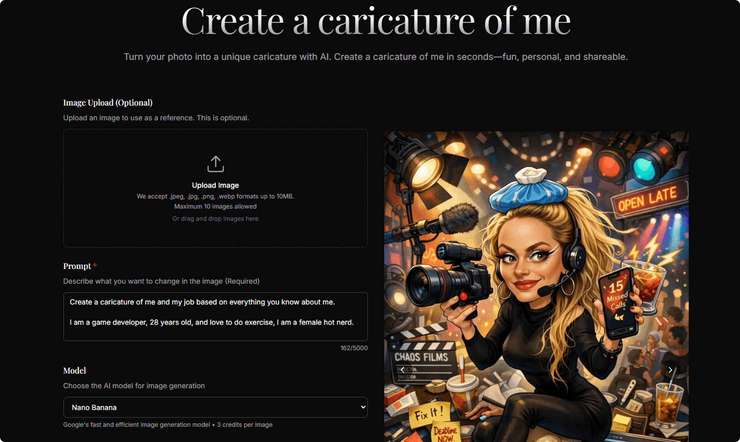 Create a Caricature of Me screenshot 1