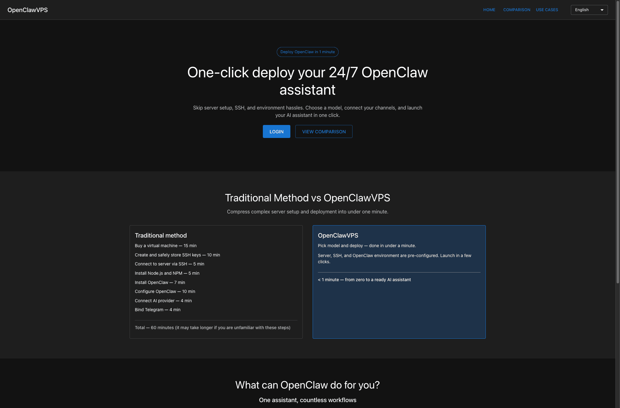 OpenClawVPS screenshot 1