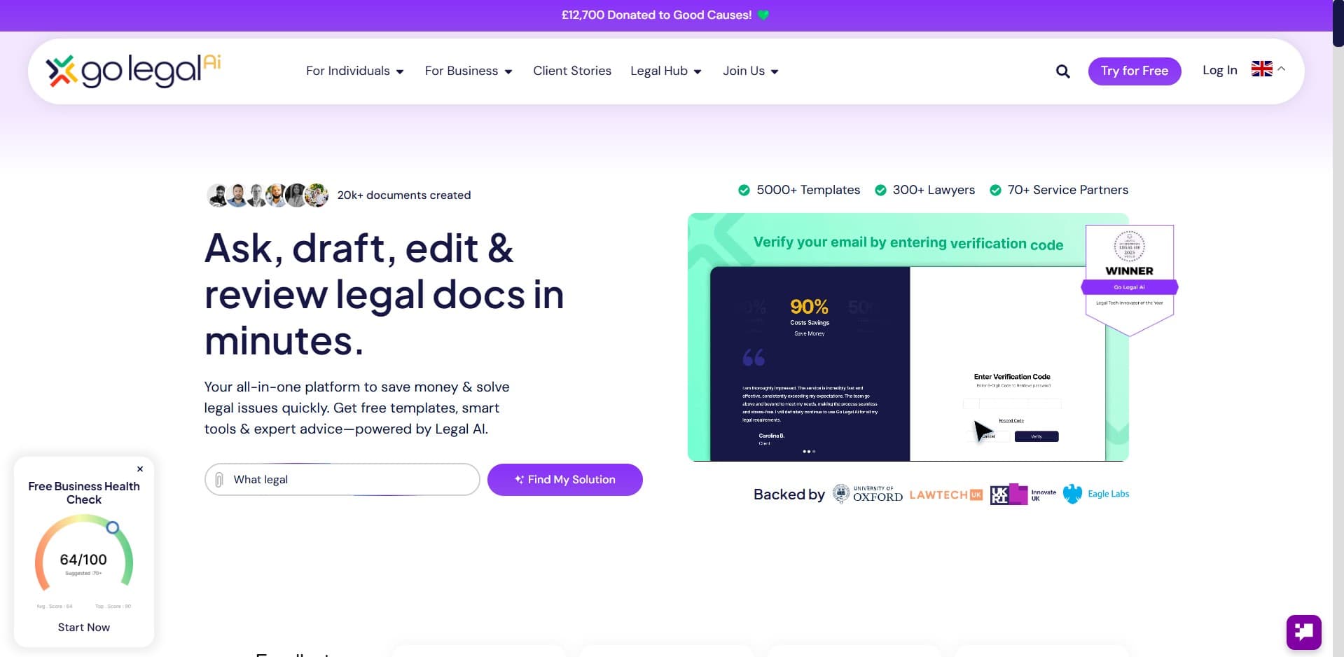 Go Legal AI screenshot 1