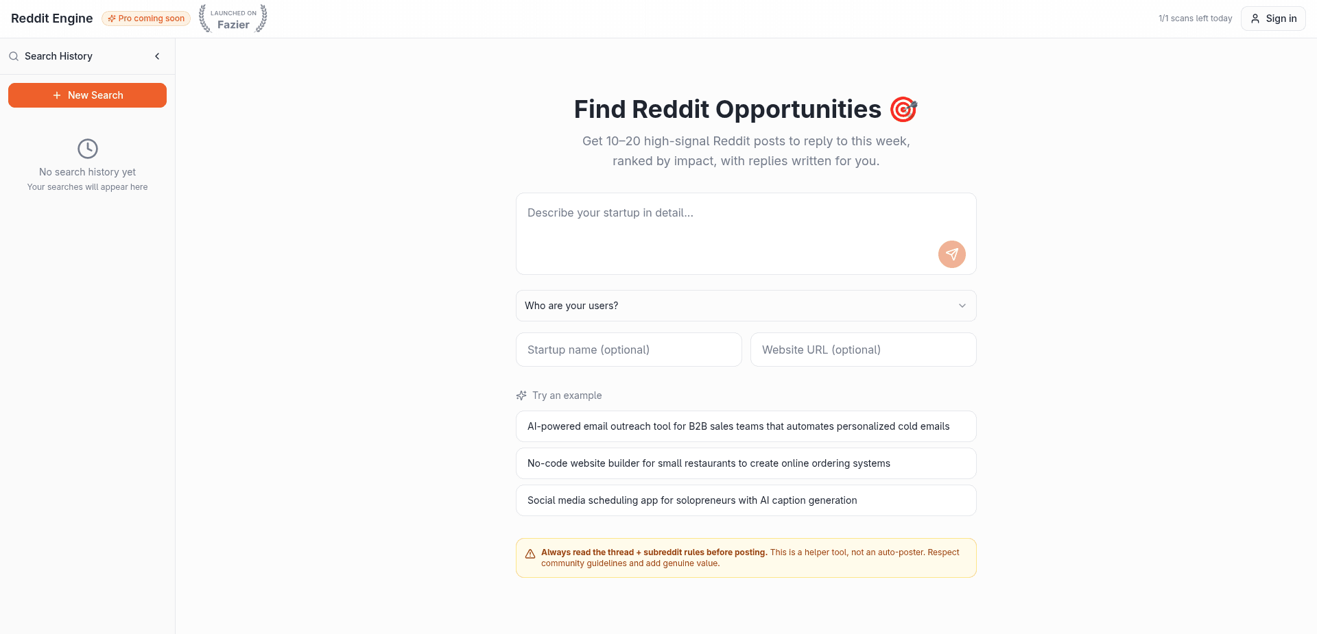 Reddit Engine screenshot 1