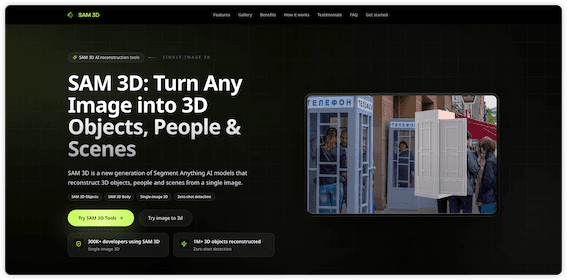 SAM 3D screenshot 1