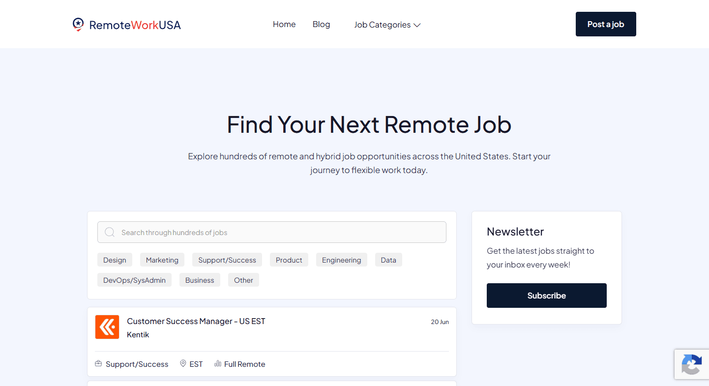 RemoteWorkUSA screenshot 1