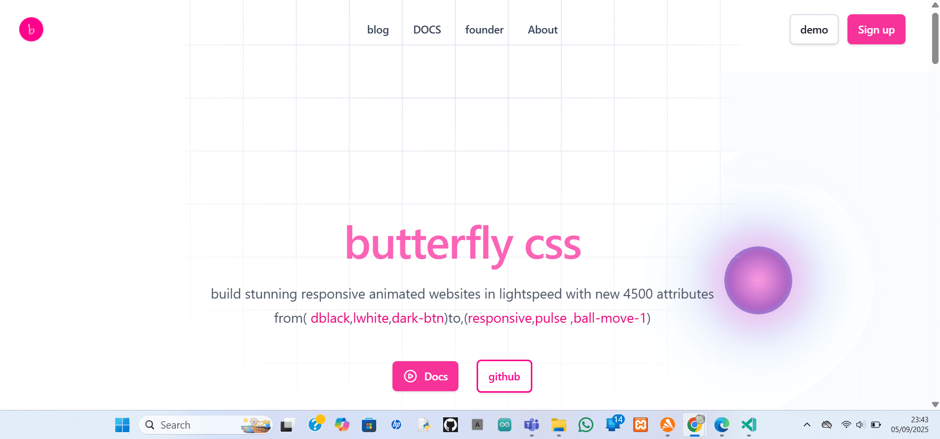 butterfly css v3.1 screenshot 1