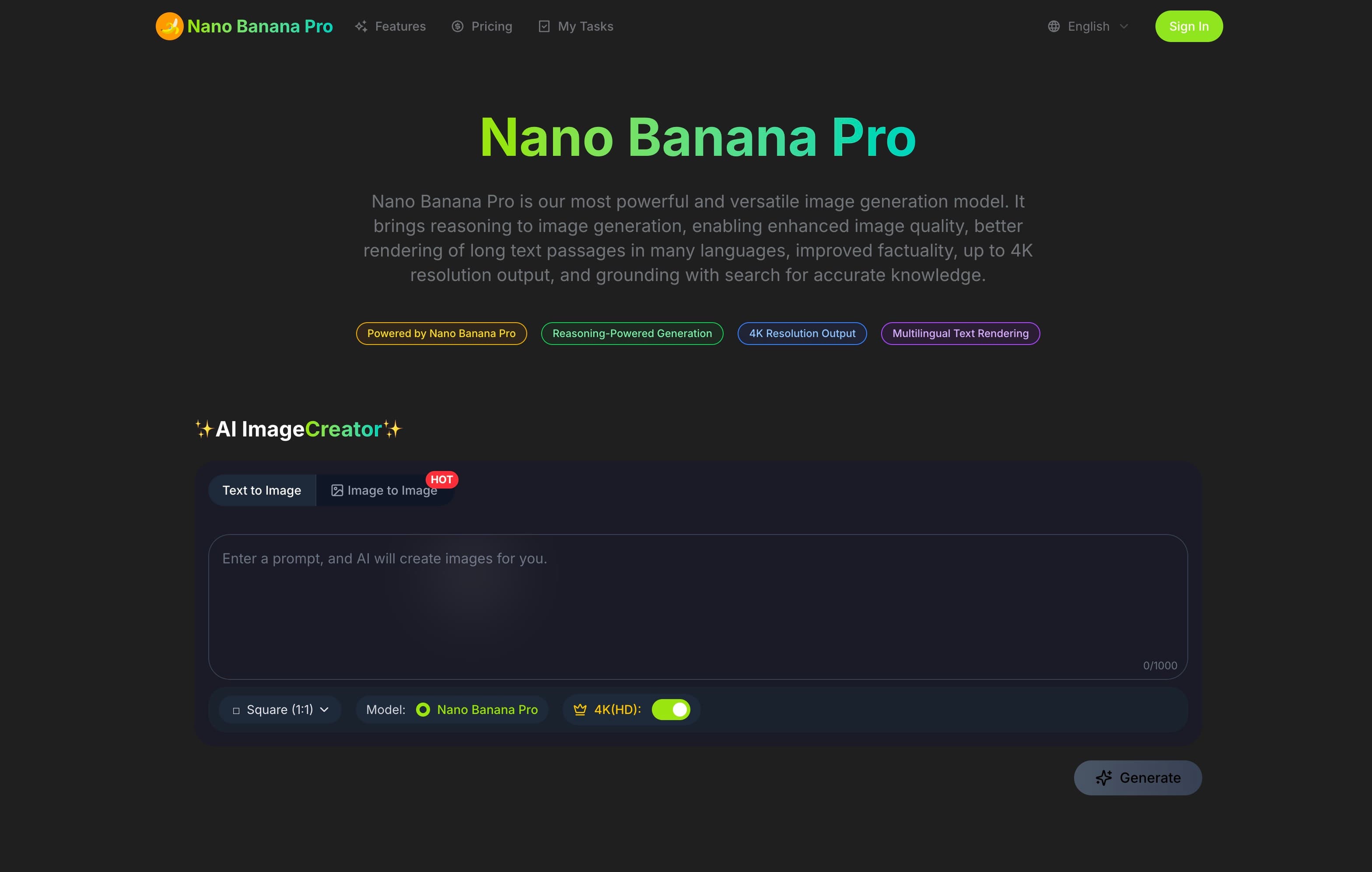 Nano Banana Pro screenshot 1