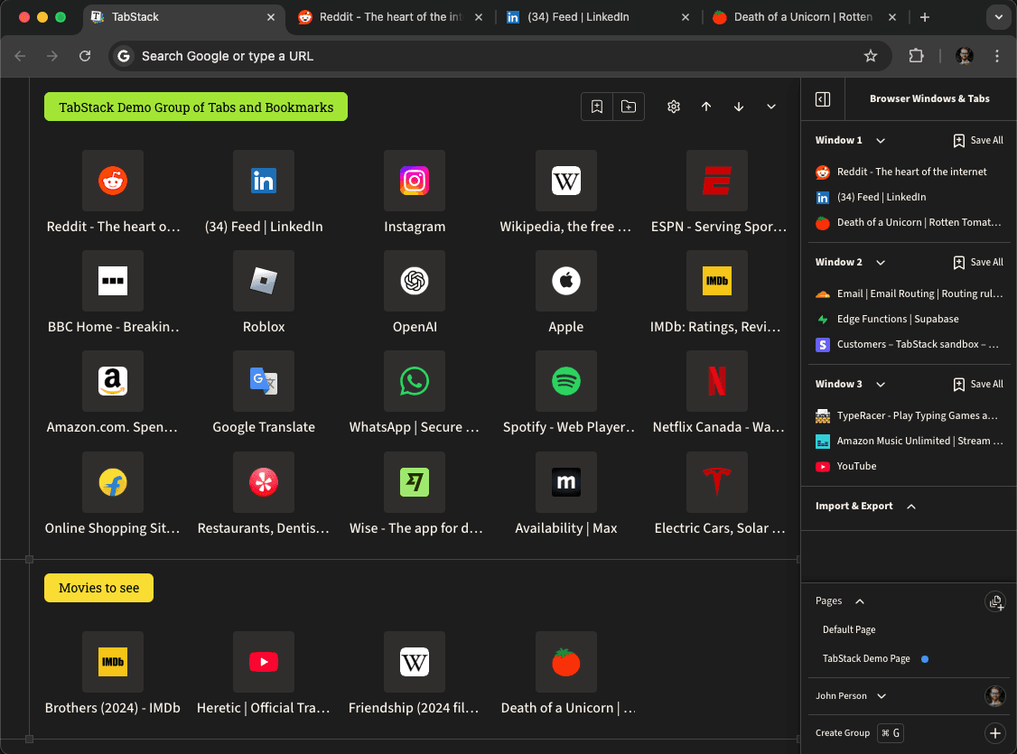 TabStack screenshot 1