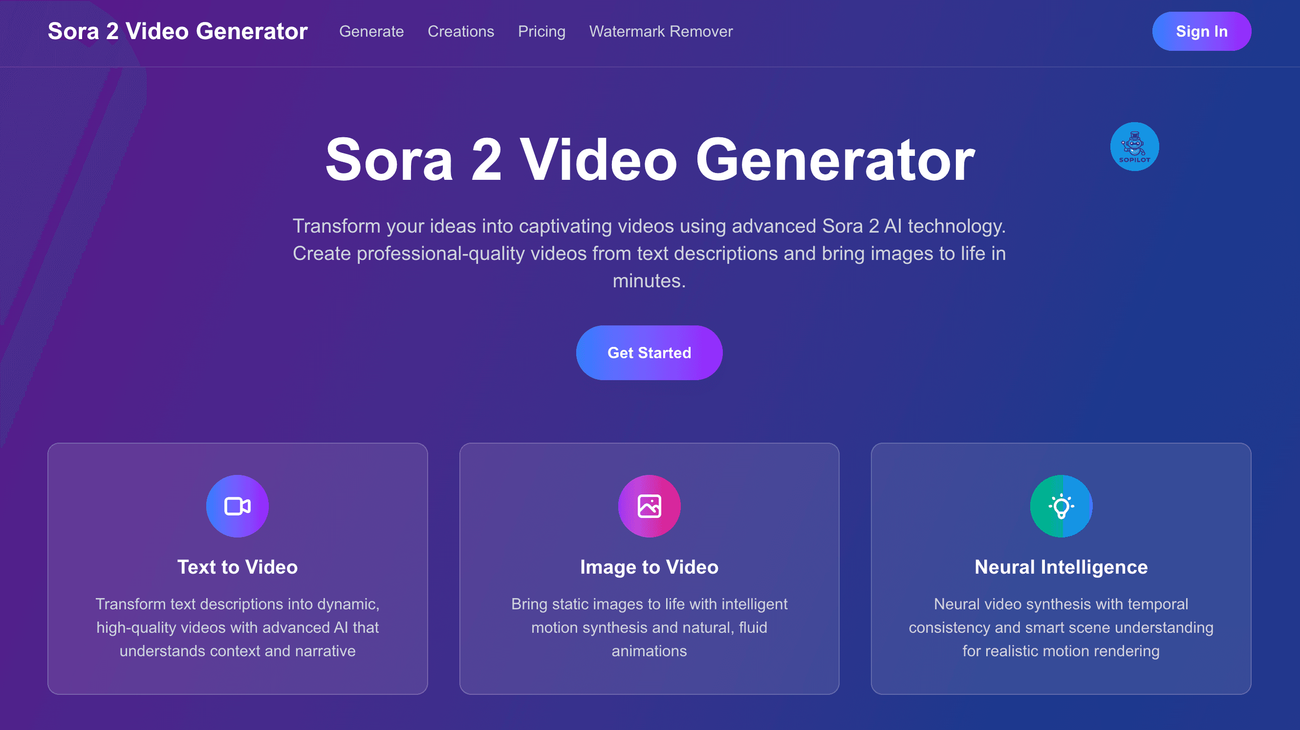 Sora 2 Video Generator screenshot 1