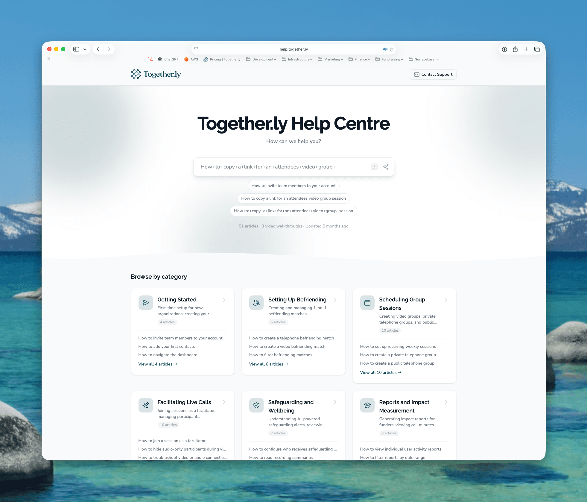 SupportPages.io screenshot 1