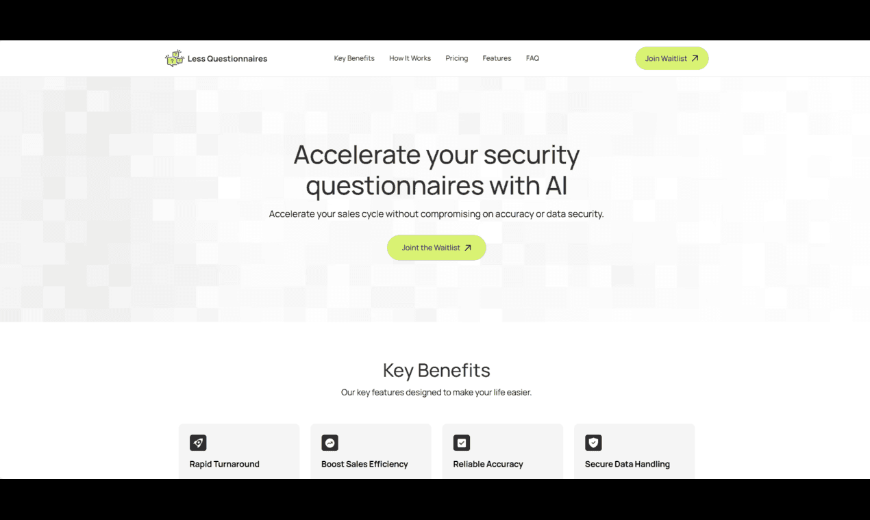 LessQuestionnaires screenshot 1