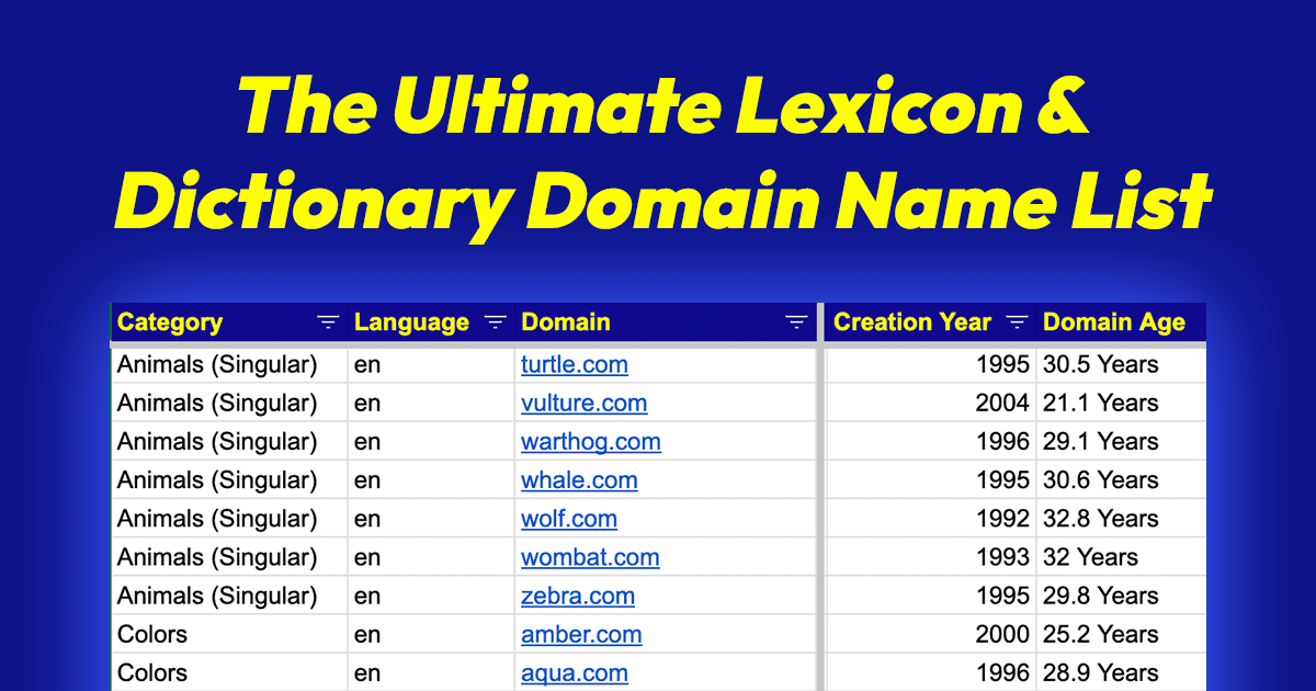 Lexicon Domains screenshot 1