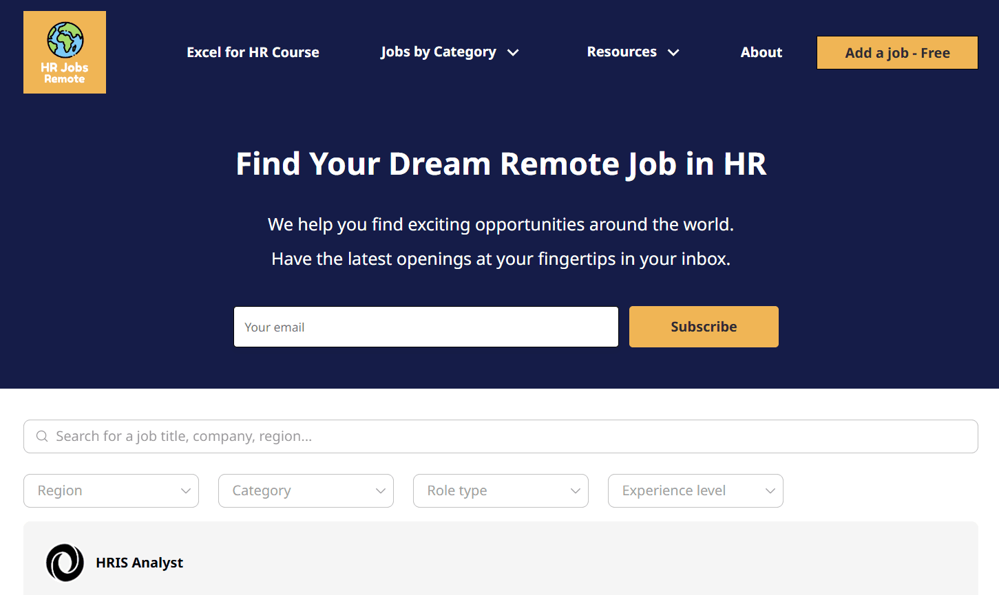 HRJobsRemote.com screenshot 1