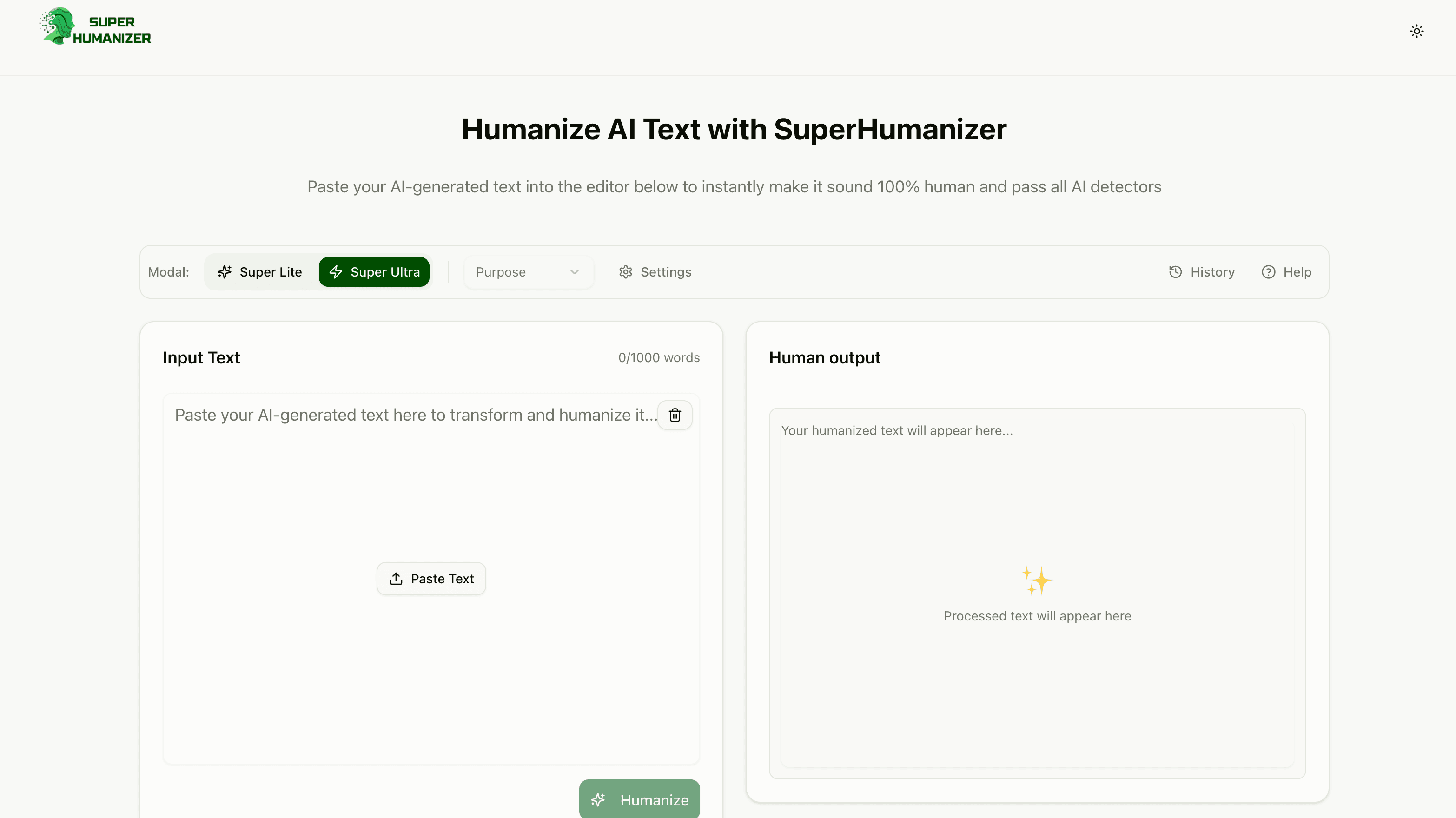 Super Humanizer AI screenshot 1