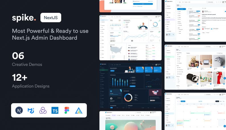 Spike Next.JS Admin Dashboard Template screenshot 1
