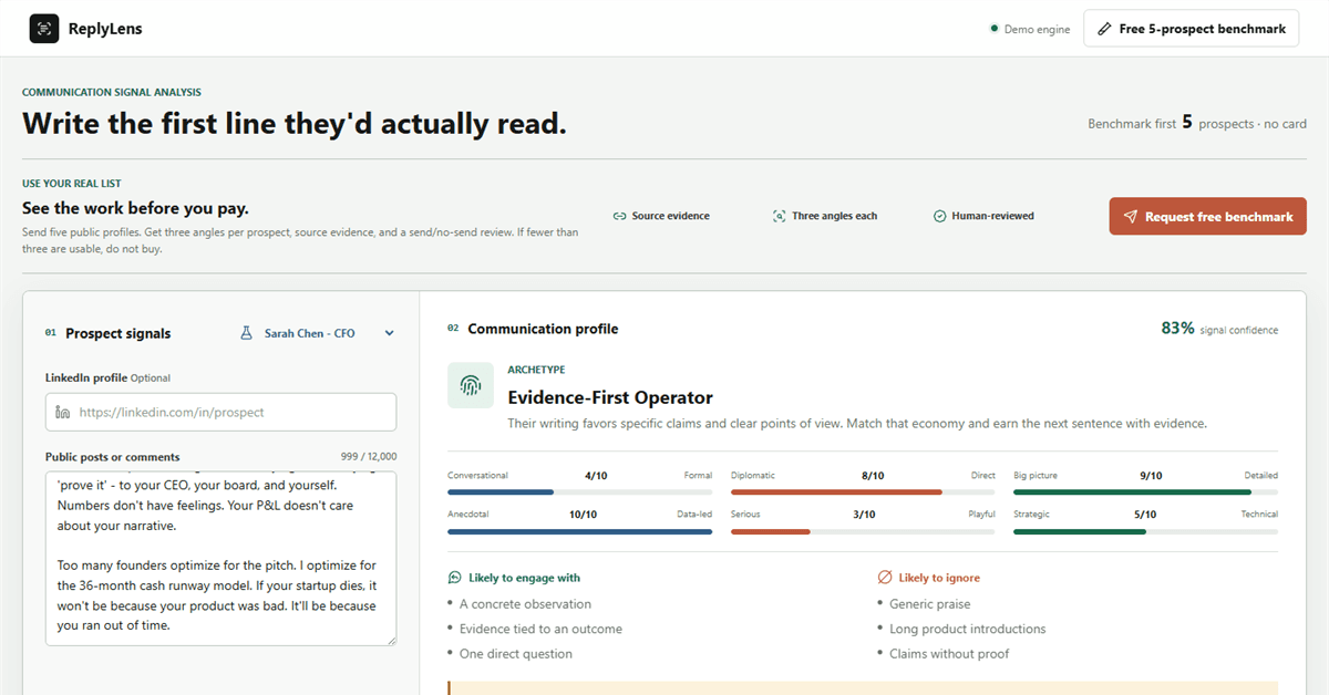 ReplyLens screenshot 1