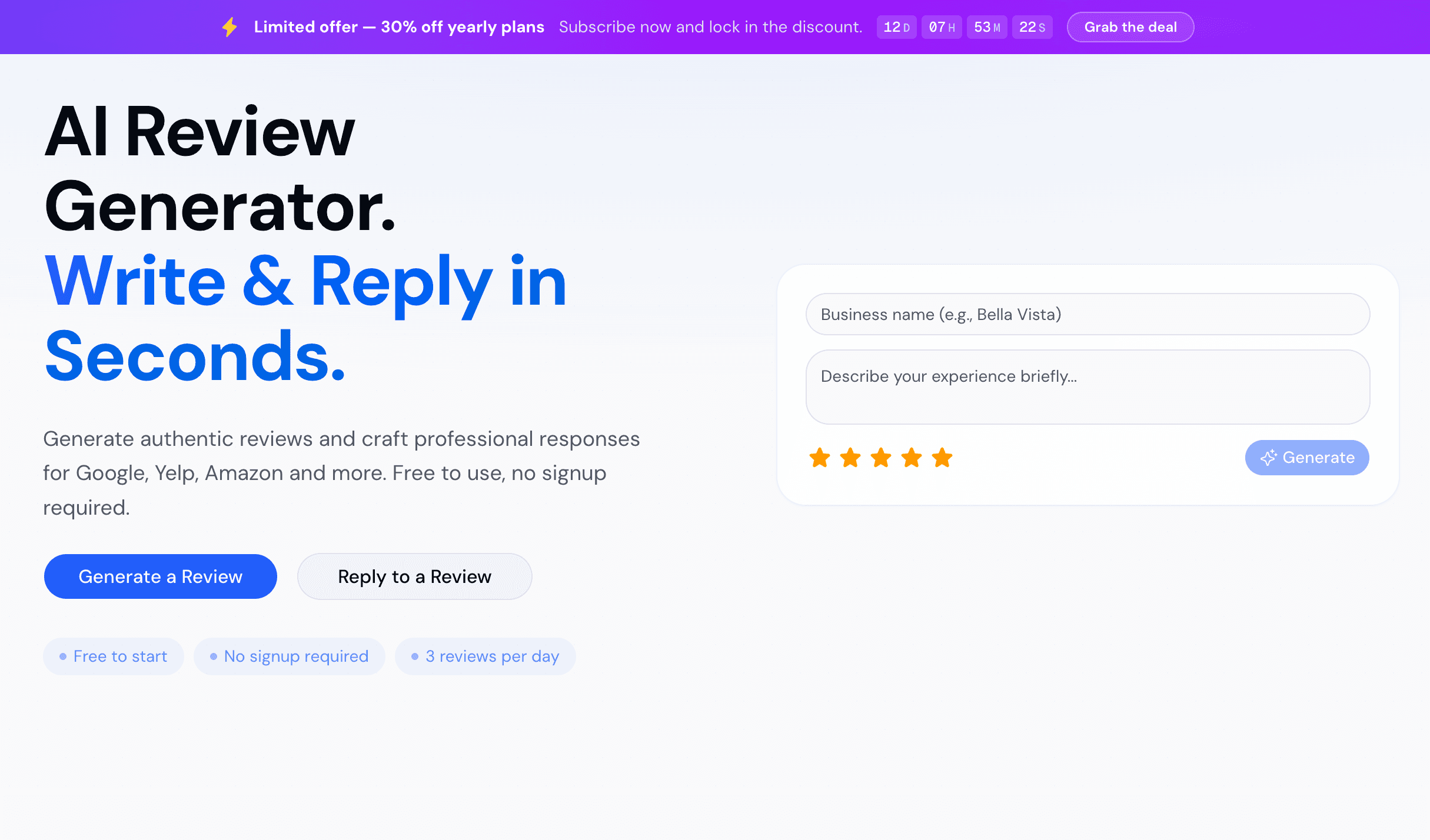 aireviewgenerator screenshot 1