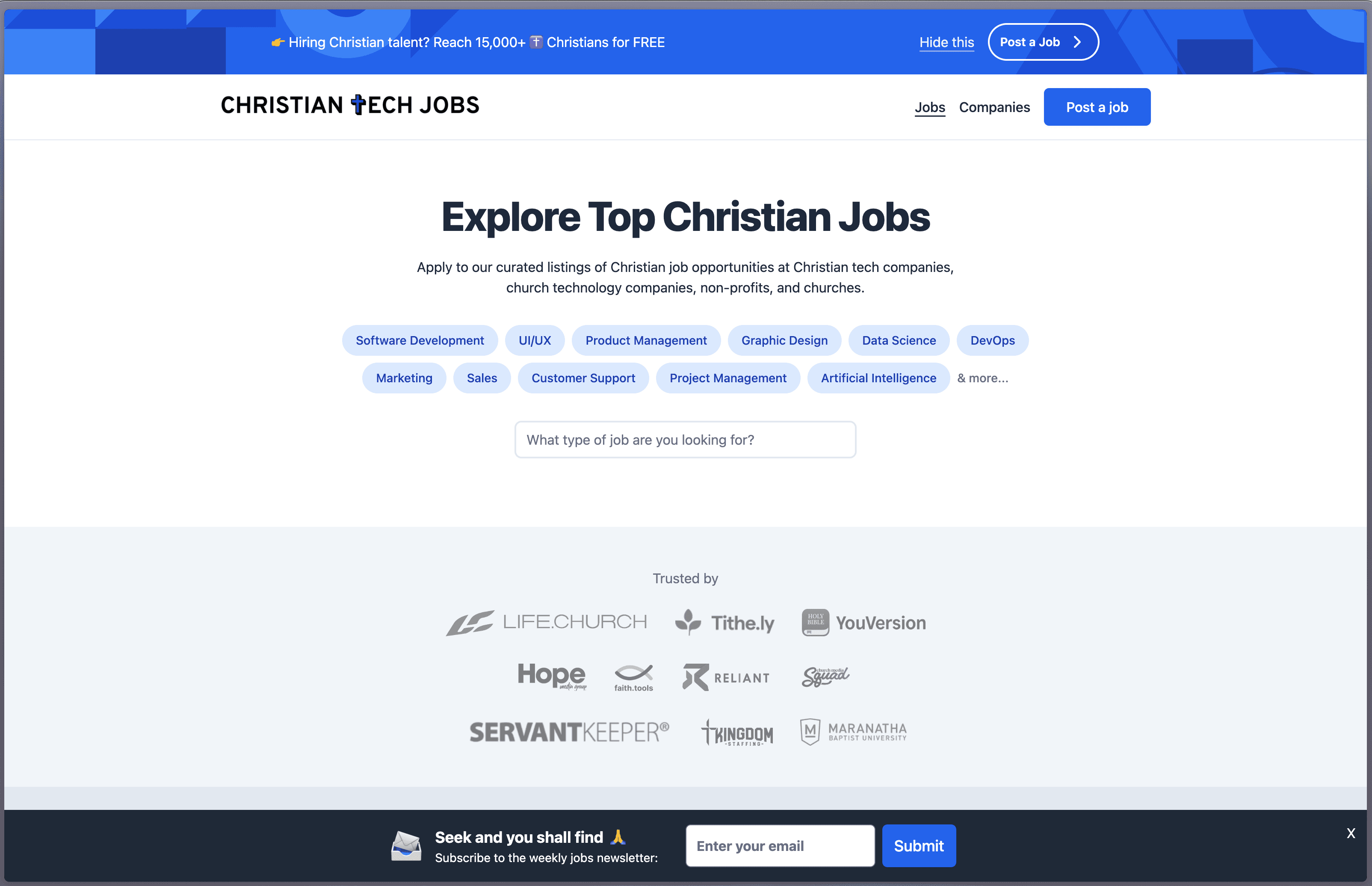 Christian Tech Jobs screenshot 1