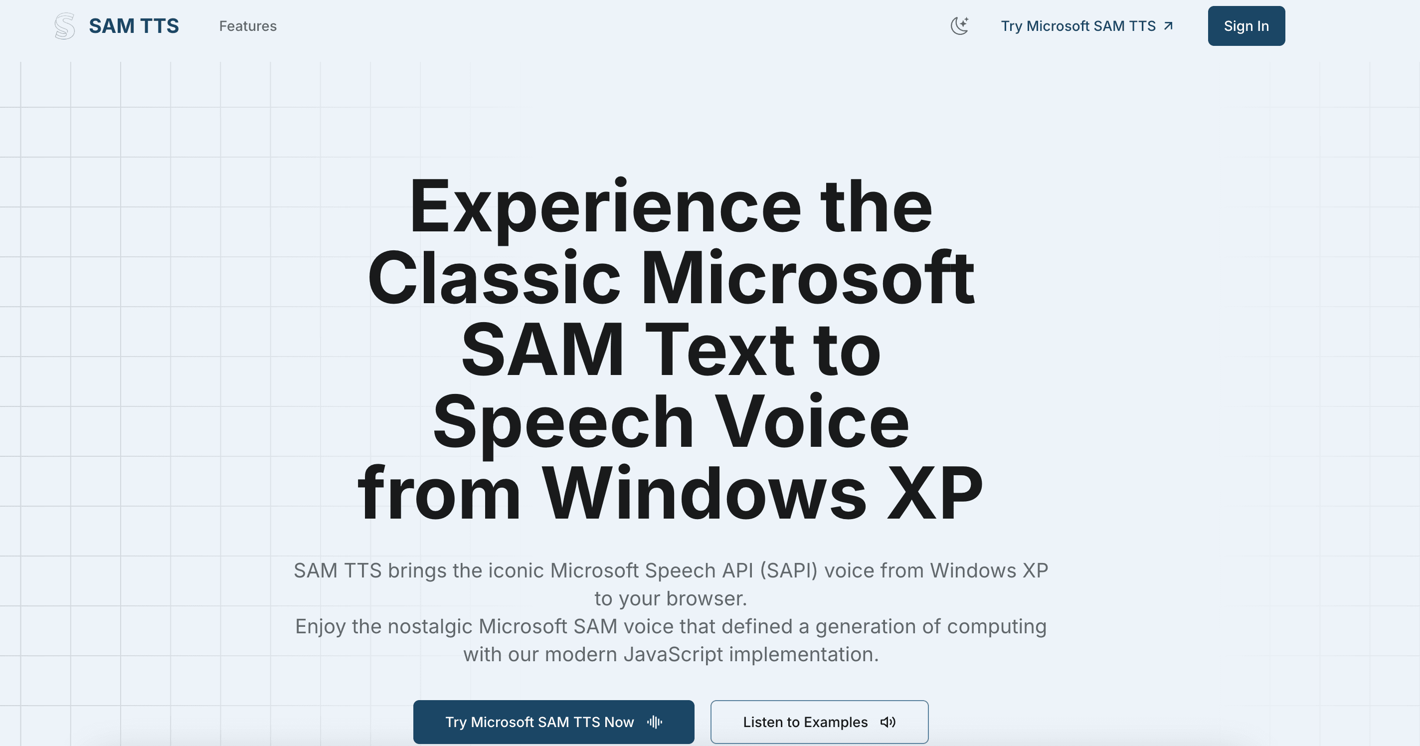 SAM TTS - Microsoft SAM Text to Speech screenshot 1