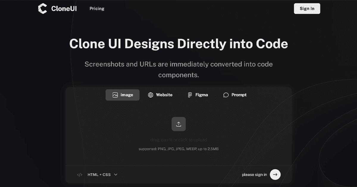 CloneUI screenshot 1